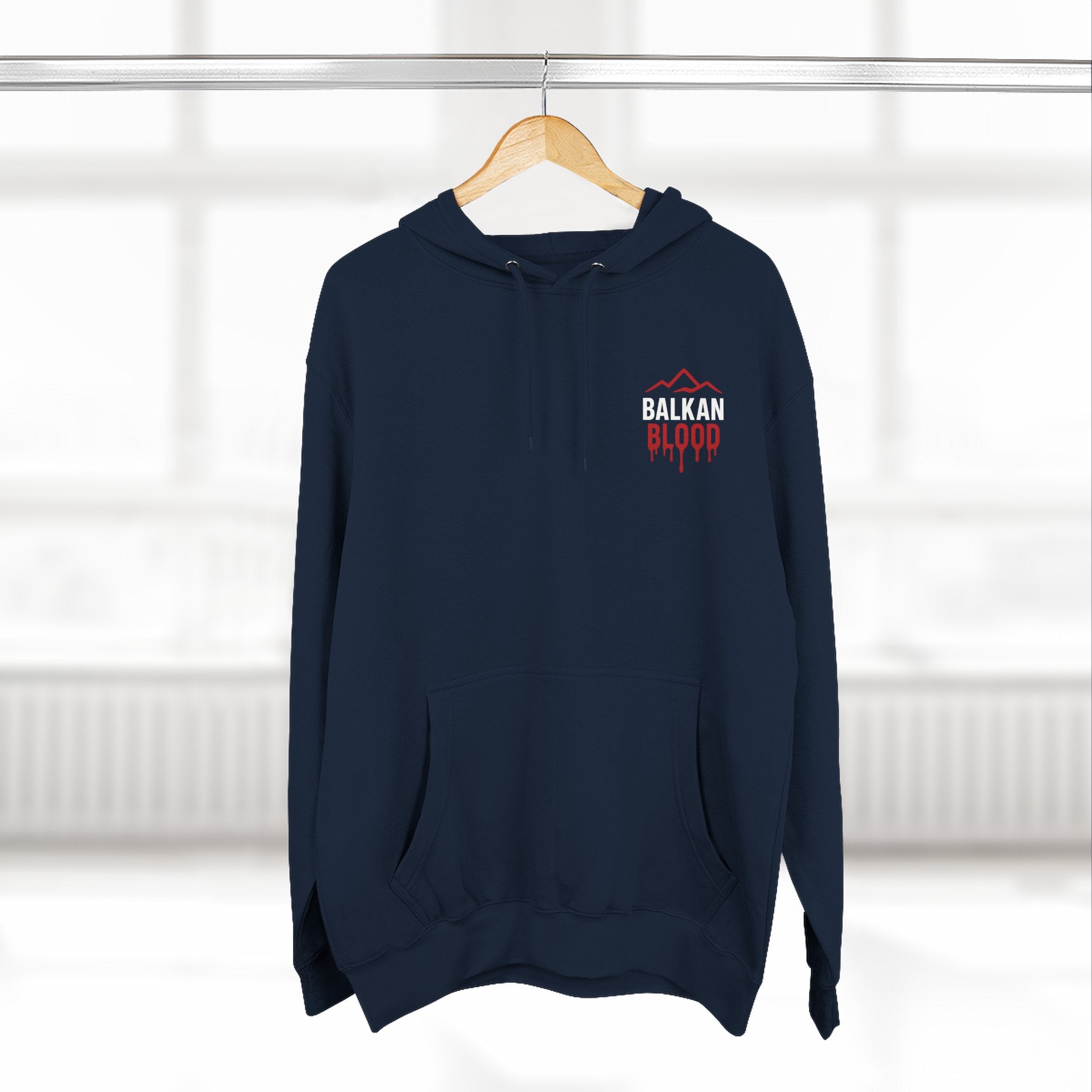Balkan Blood Hoodie - Cozy Fleece Sweatshirt for Outdoor Adventures