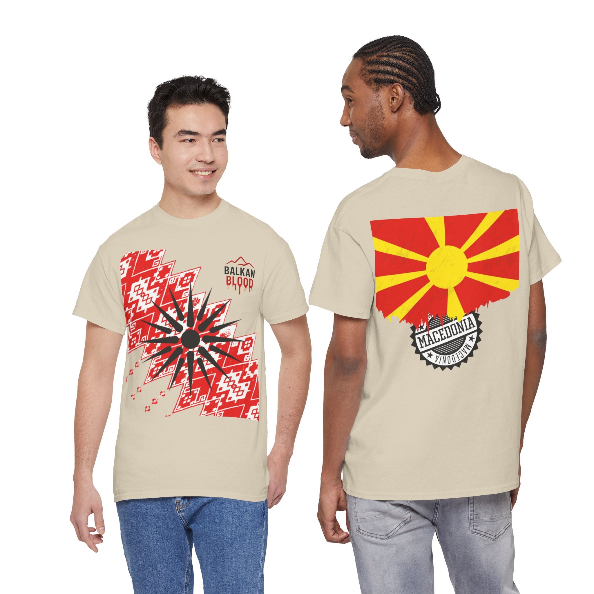 Macedonian Balkan Blood Unisex Heavy Cotton Tee