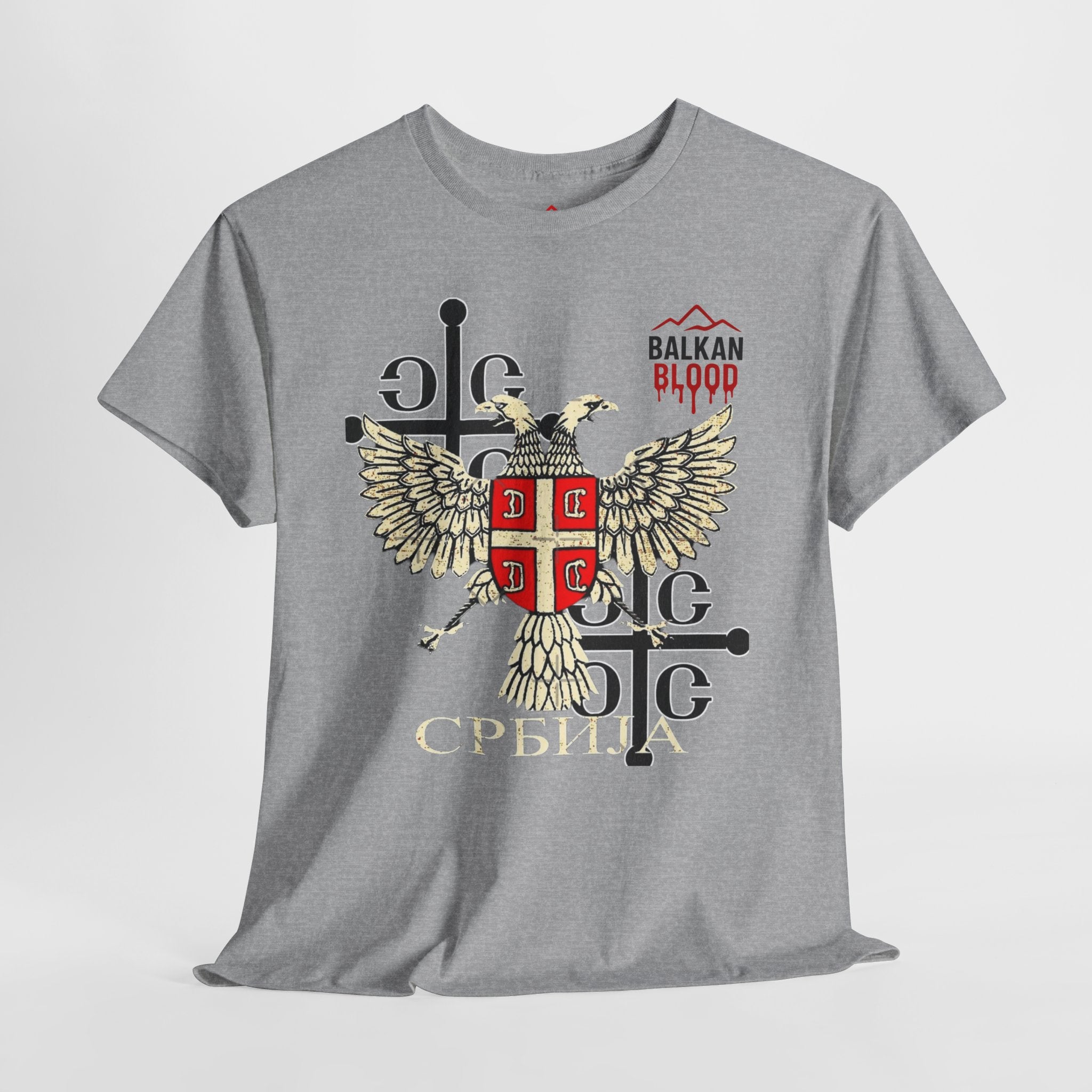 Serbian Heritage Tee, Balkan Blood Shirt, Unisex Cotton T-shirt