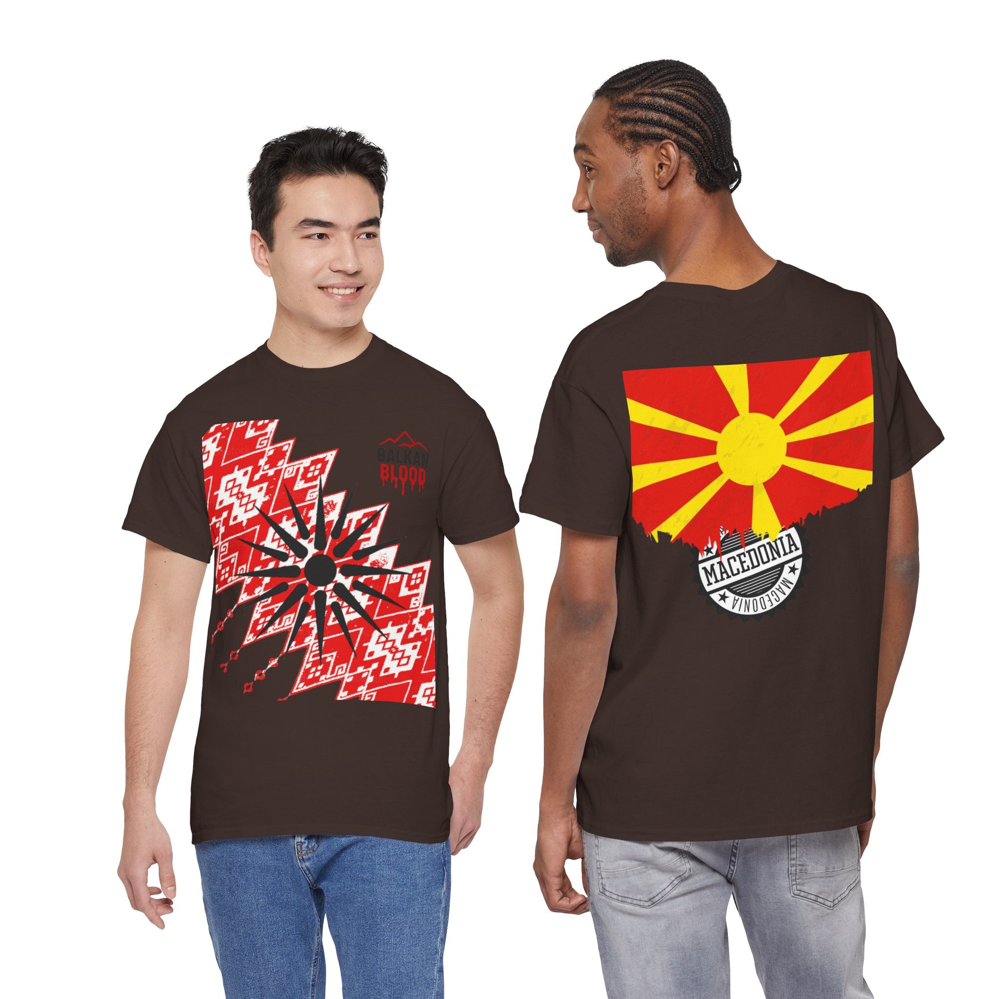 Macedonian Balkan Blood Unisex Heavy Cotton Tee