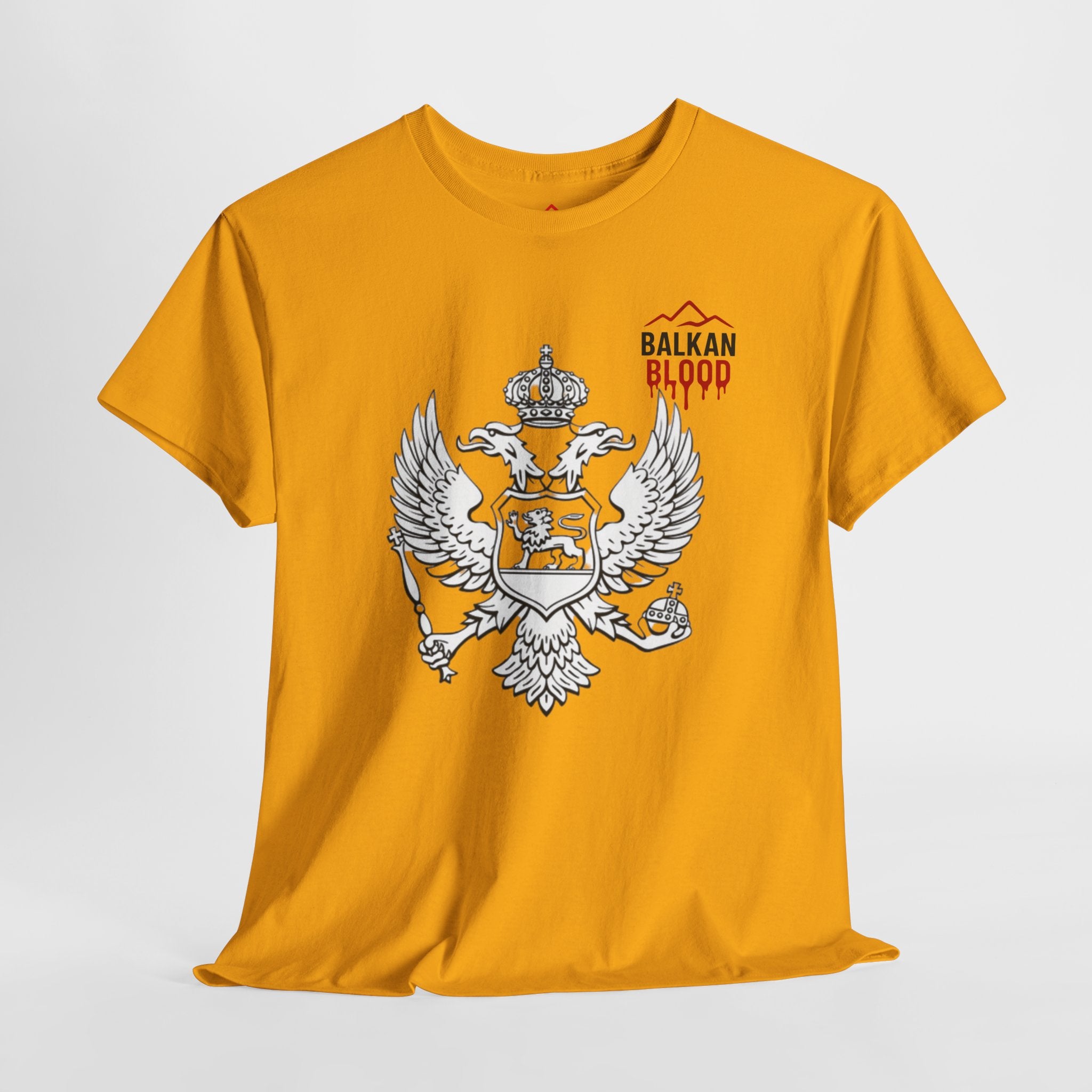 Montenegro/Balkan Blood Unisex Heavy Cotton Tee, Vintage Style Shirt