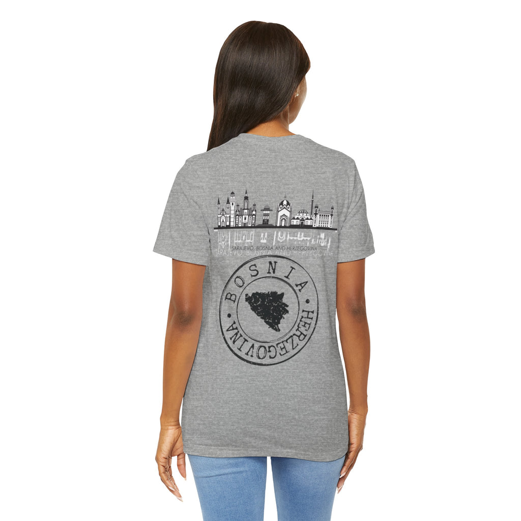 Bosnia Heritage Unisex Tee, Cultural Pride,