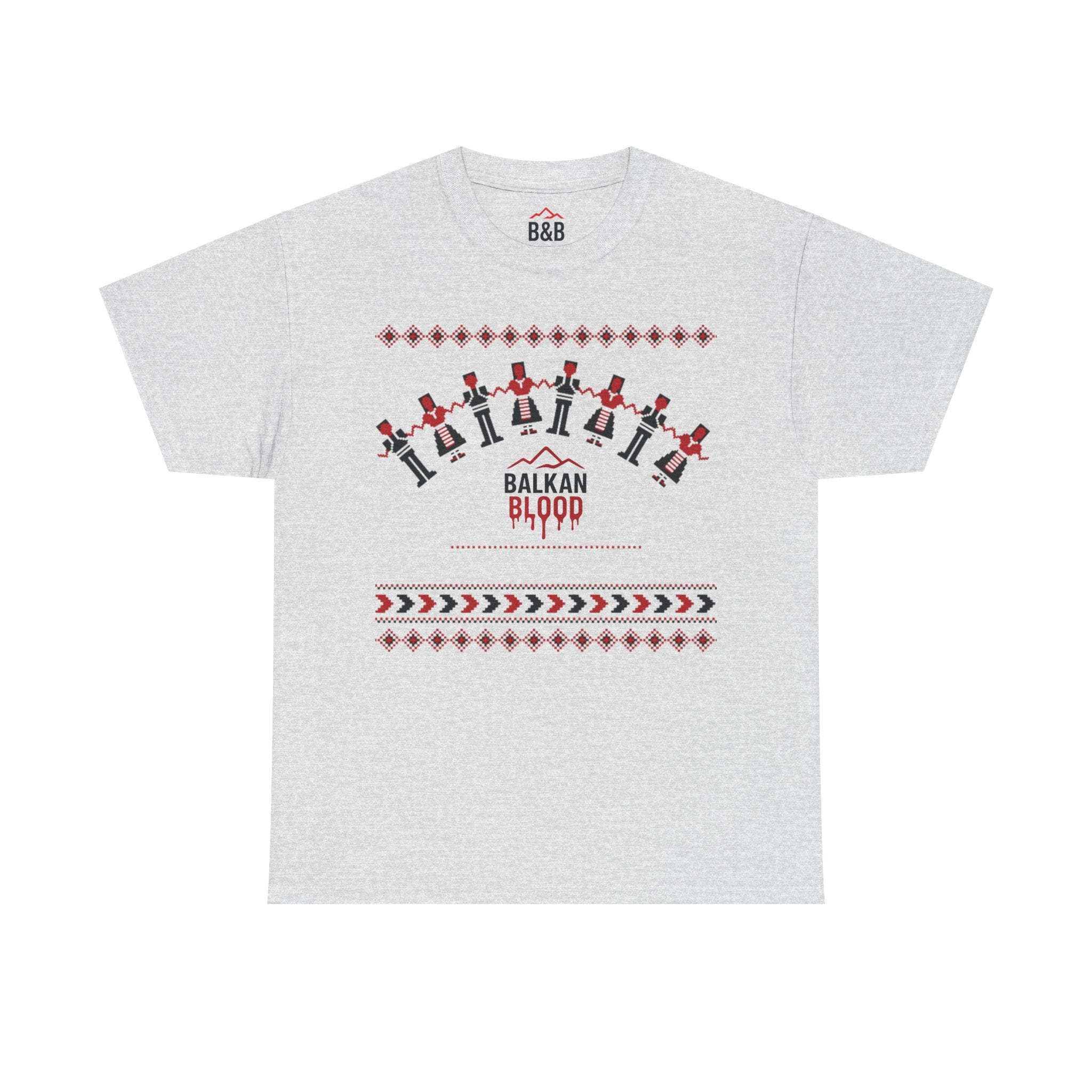 Balkan Blood Graphic Tee, Celebratory Unisex Cotton Shirt