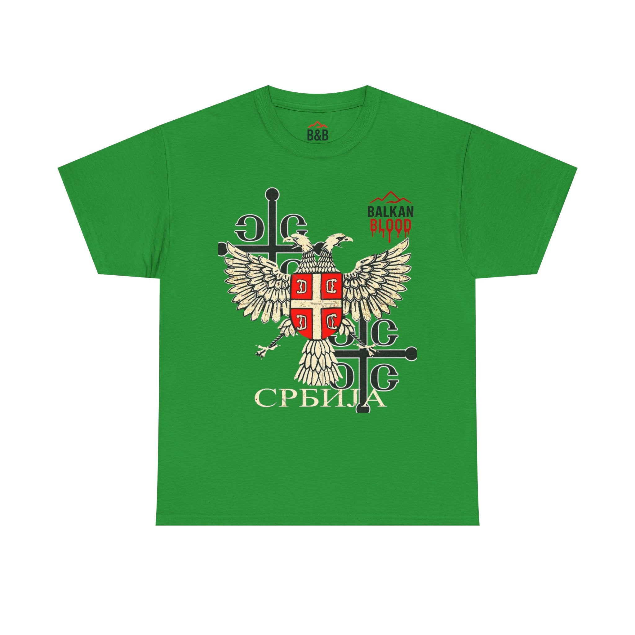 Serbian Heritage Tee, Balkan Blood Shirt, Unisex Cotton T-shirt