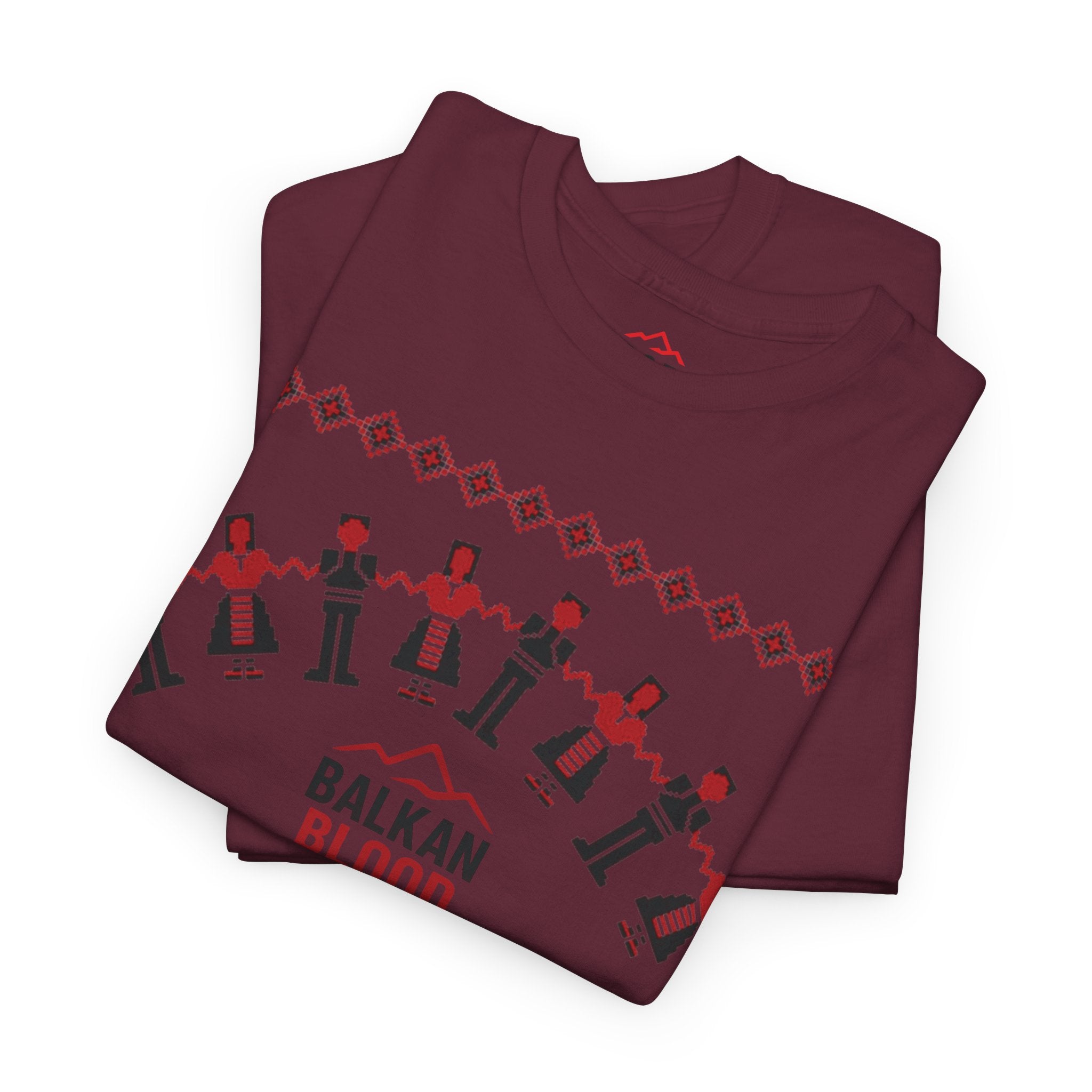 Balkan Blood Graphic Tee, Celebratory Unisex Cotton Shirt