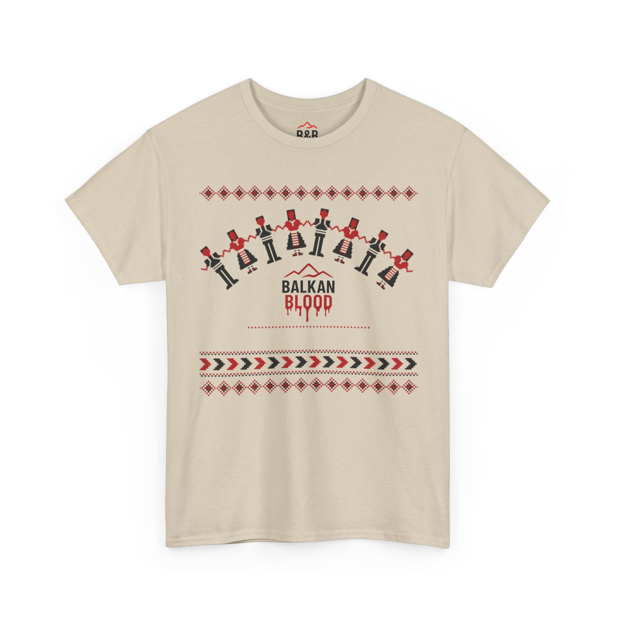 Balkan Blood Graphic Tee, Celebratory Unisex Cotton Shirt