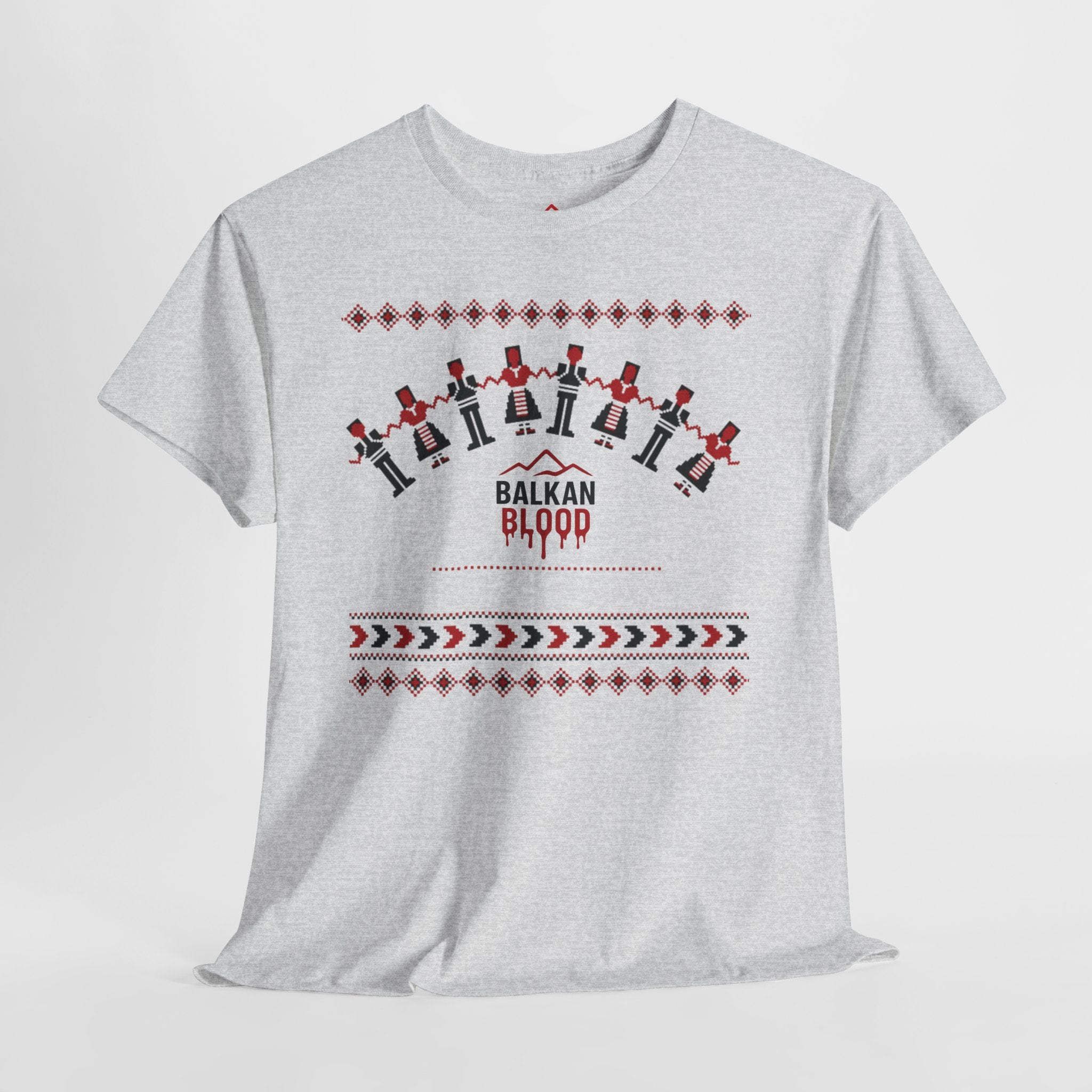 Balkan Blood Graphic Tee, Celebratory Unisex Cotton Shirt