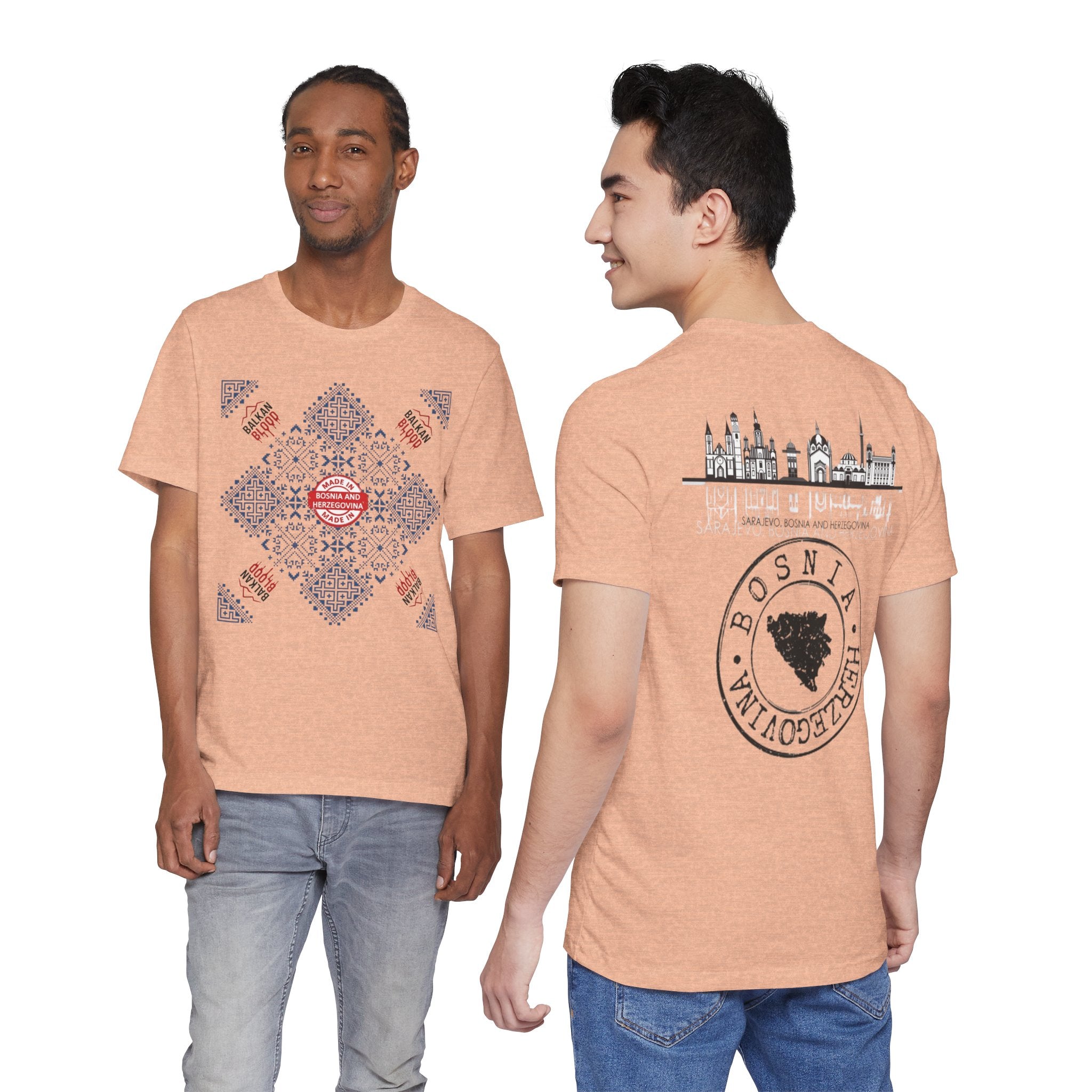 Bosnia Heritage Unisex Tee, Cultural Pride,