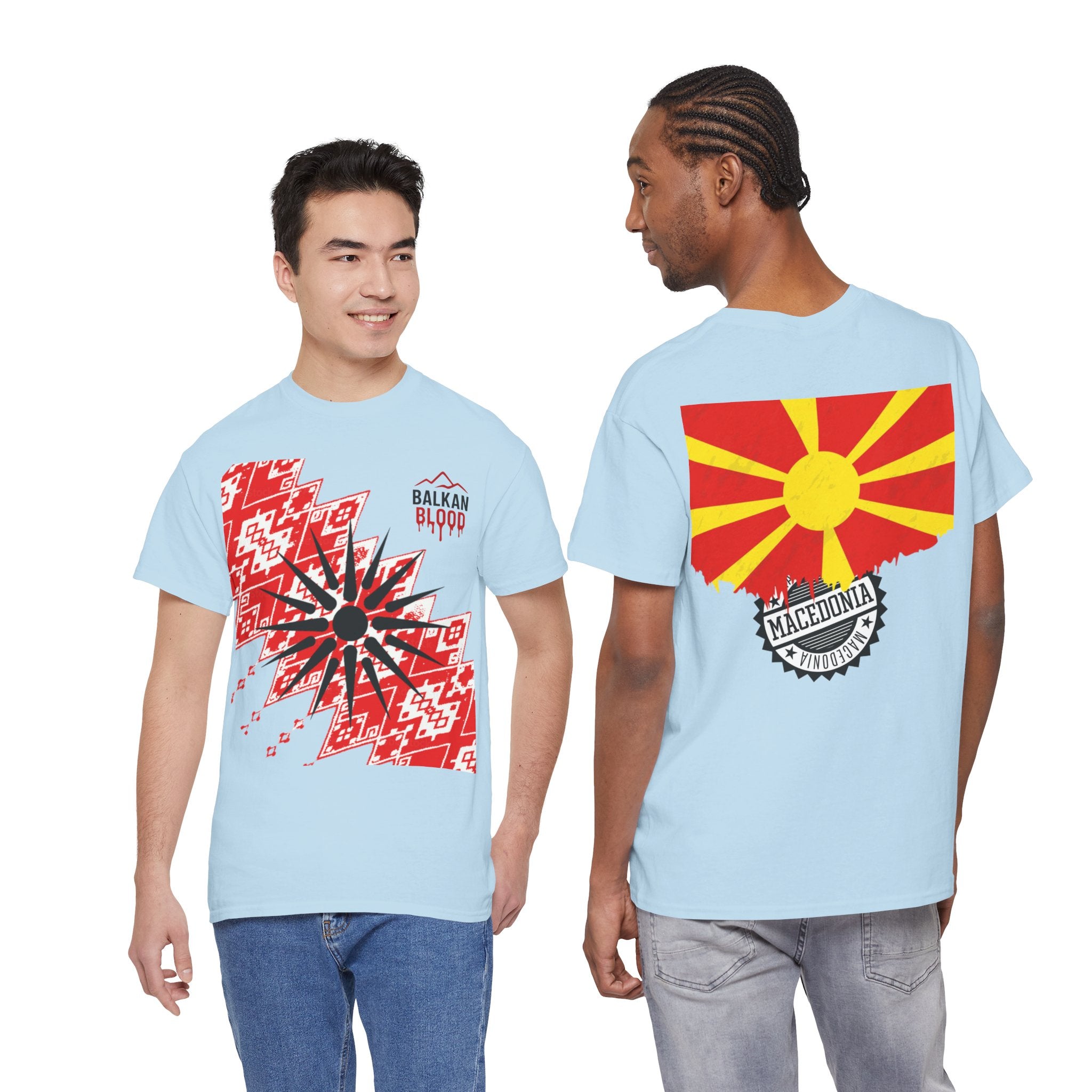Macedonian Balkan Blood Unisex Heavy Cotton Tee