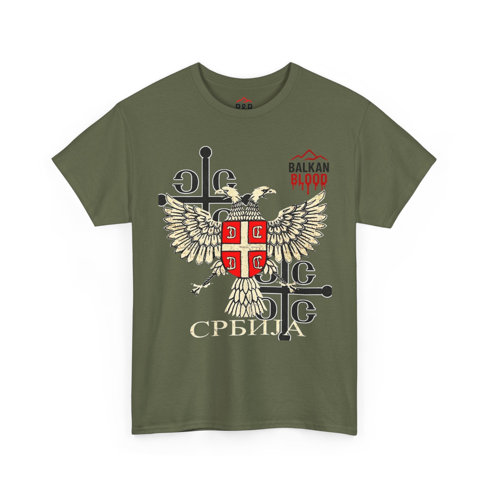 Serbian Heritage Tee, Balkan Blood Shirt, Unisex Cotton T-shirt