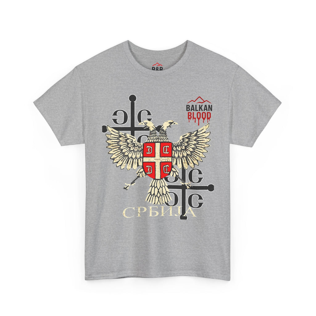 Serbian Heritage Tee, Balkan Blood Shirt, Unisex Cotton T-shirt