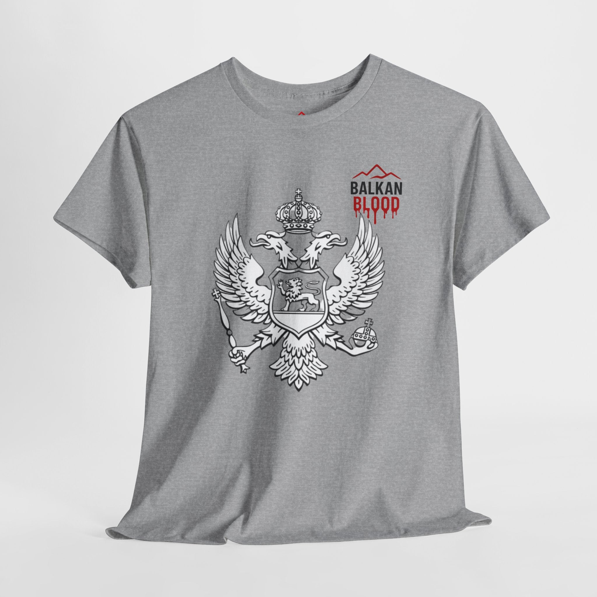 Montenegro/Balkan Blood Unisex Heavy Cotton Tee, Vintage Style Shirt