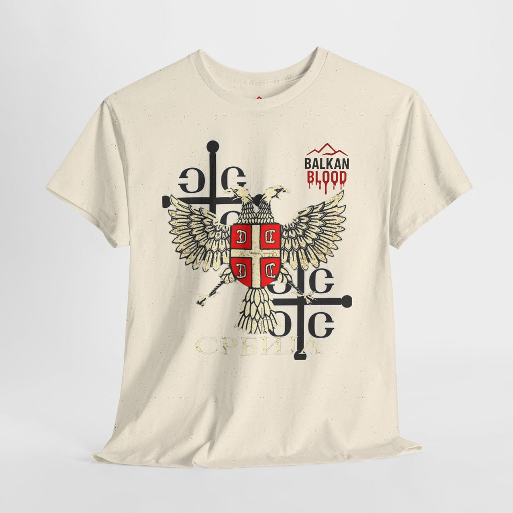 Serbian Heritage Tee, Balkan Blood Shirt, Unisex Cotton T-shirt