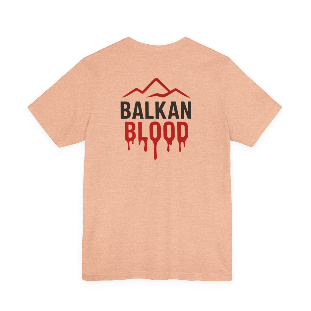 Balkan Blood Tee — Red Drip Logo