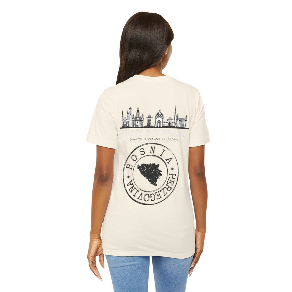 Bosnia Heritage Unisex Tee, Cultural Pride,