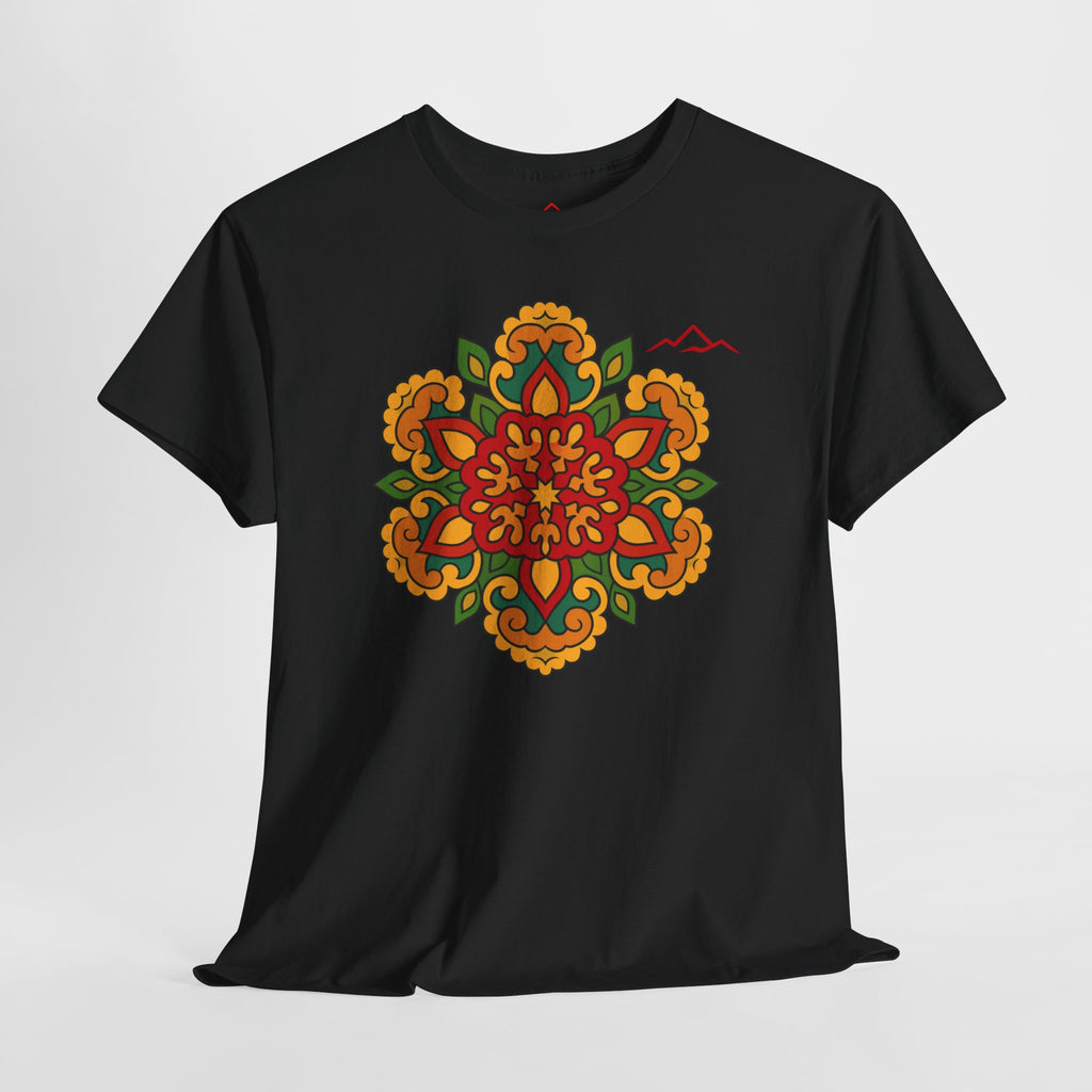 Balkan Blood T‑Shirt — Traditional Balkan Floral Medallion