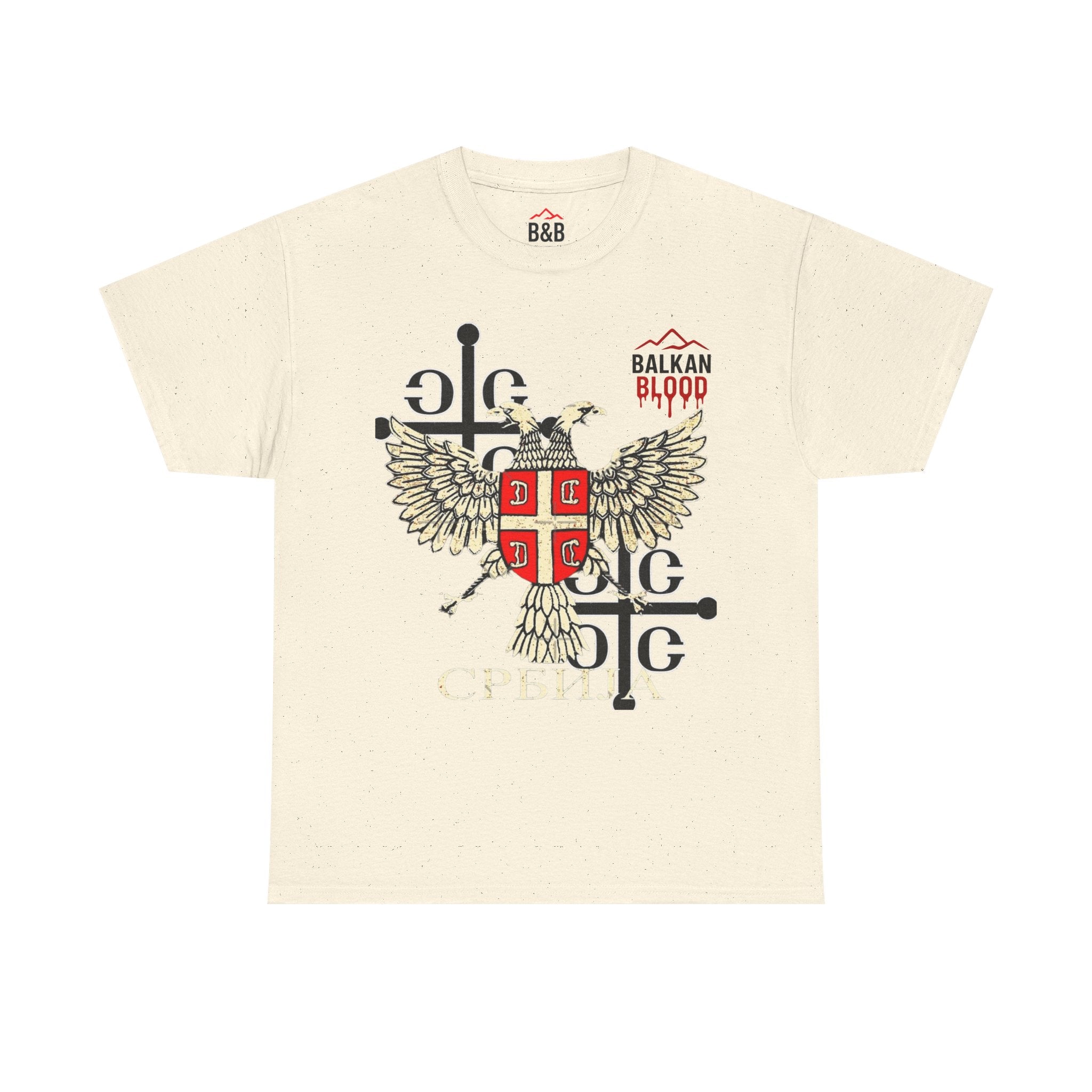 Serbian Heritage Tee, Balkan Blood Shirt, Unisex Cotton T-shirt