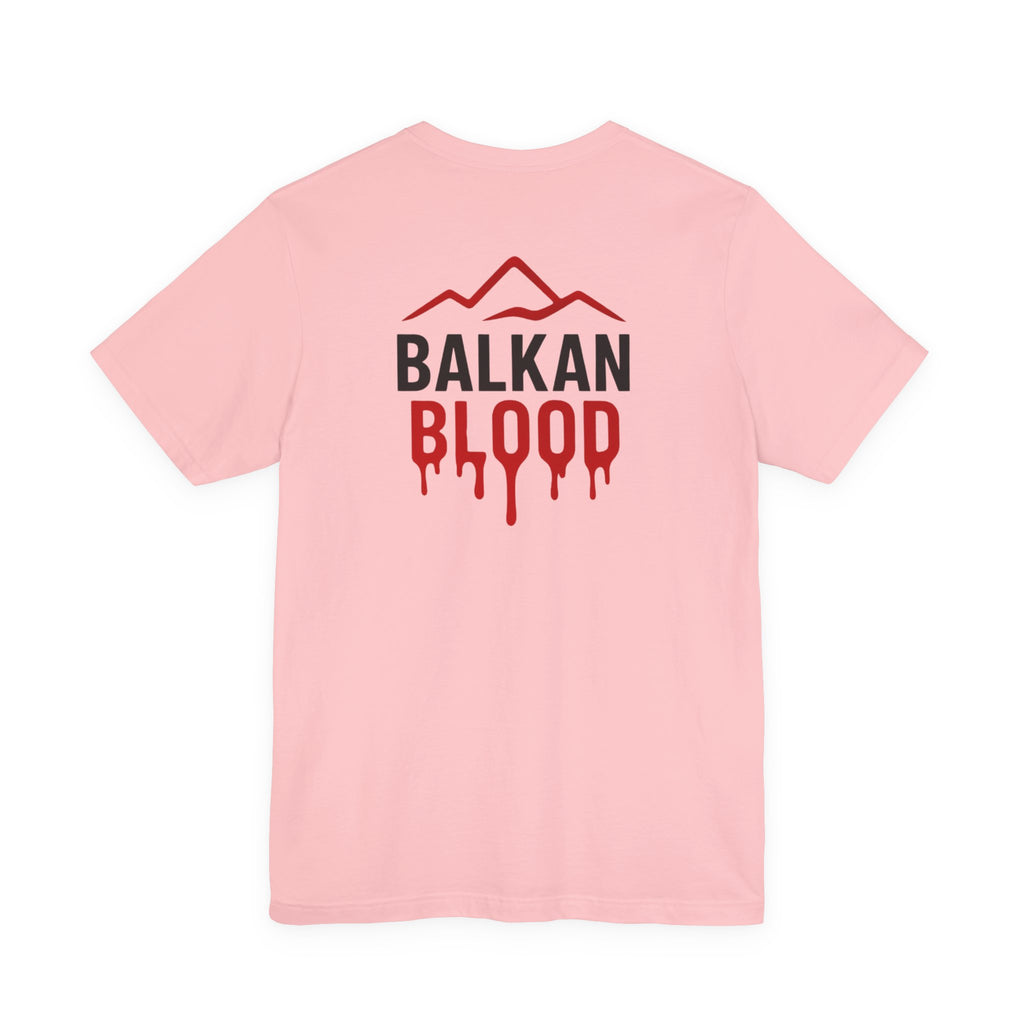 Balkan Blood Tee — Red Drip Logo