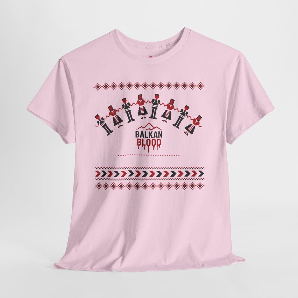 Balkan Blood Graphic Tee, Celebratory Unisex Cotton Shirt