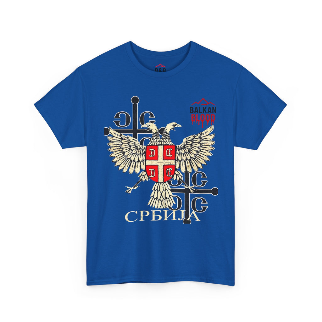 Serbian Heritage Tee, Balkan Blood Shirt, Unisex Cotton T-shirt