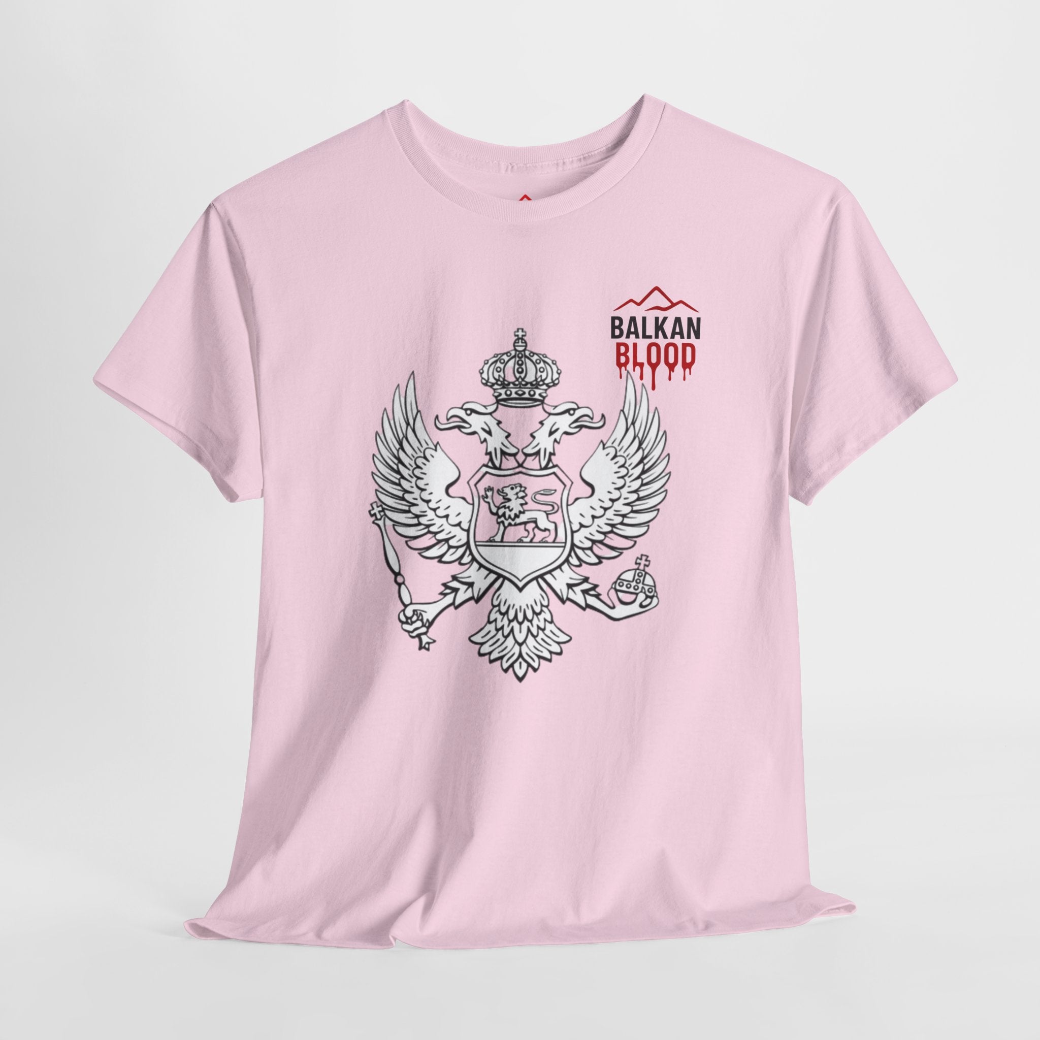 Montenegro/Balkan Blood Unisex Heavy Cotton Tee, Vintage Style Shirt