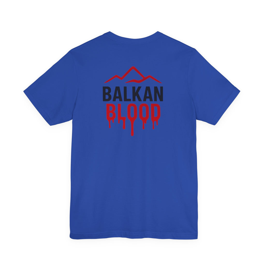 Balkan Blood Tee — Red Drip Logo
