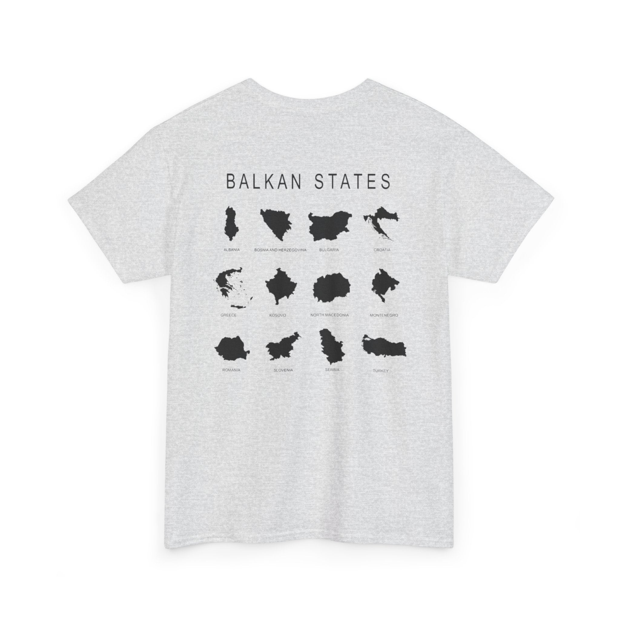 Balkan Blood Unisex Heavy Cotton Tee, Ethnic Pride Shirt, Gift for Balkans, Travel Tee, Stylish Casual Wear, Balkan States Design