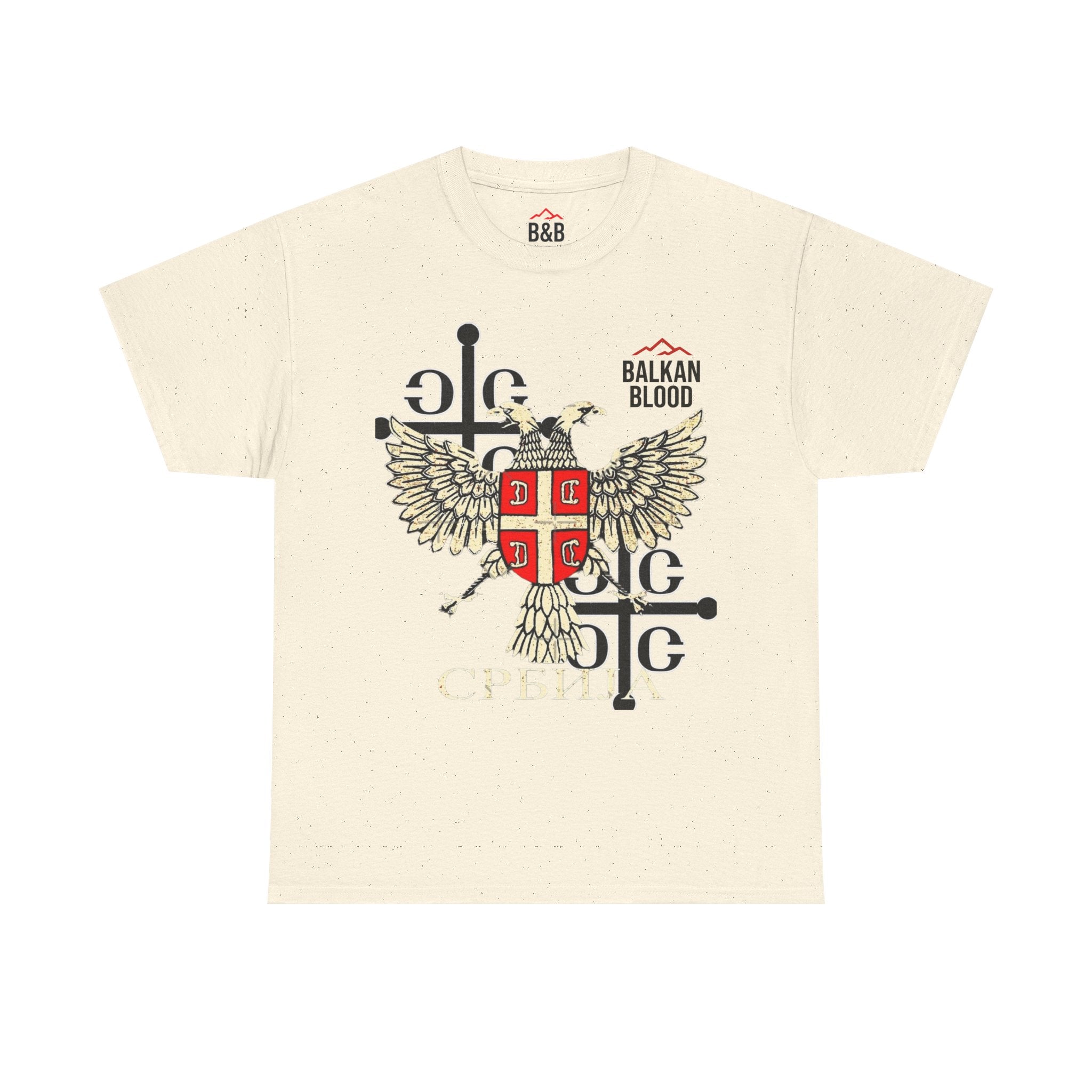 Serbian Heritage Tee, Balkan Blood Shirt, Unisex Cotton T-shirt, Cultural Pride Wear, Travel-inspired Apparel