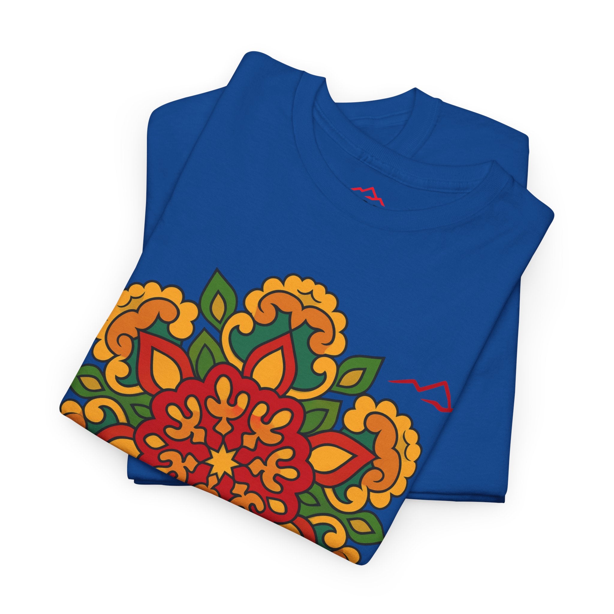 Balkan Blood T‑Shirt — Traditional Balkan Floral Medallion