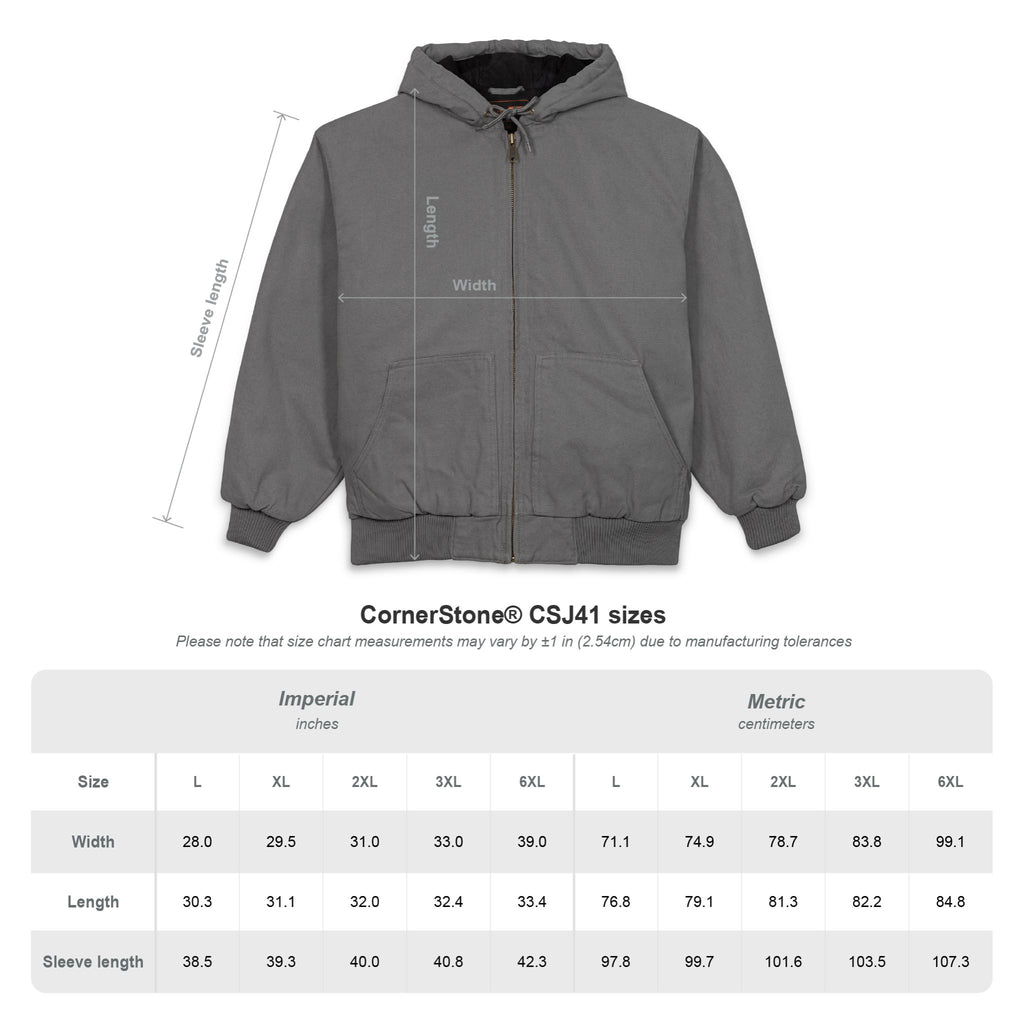 Embroidered 'Honor & Blood' Work Jacket – Heavy Duck Cloth Hooded Jacket