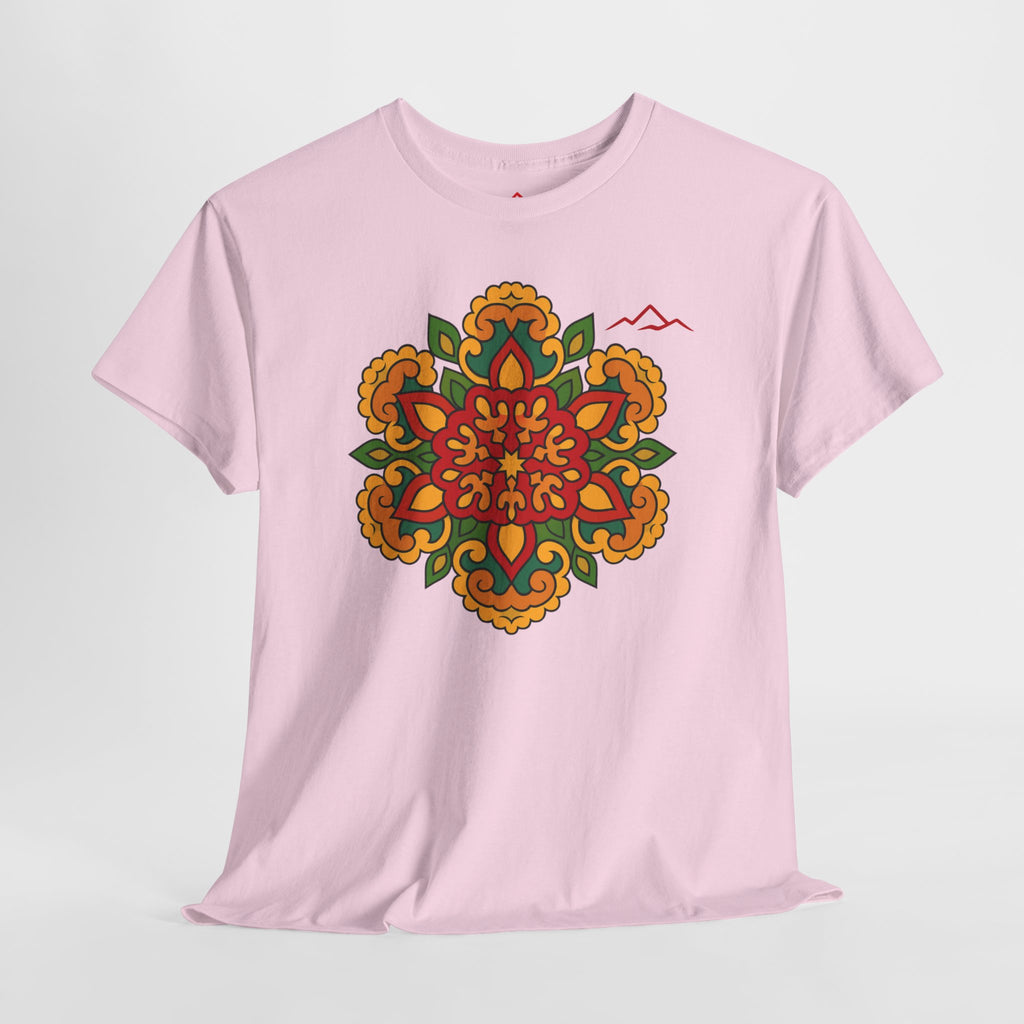 Balkan Blood T‑Shirt — Traditional Balkan Floral Medallion