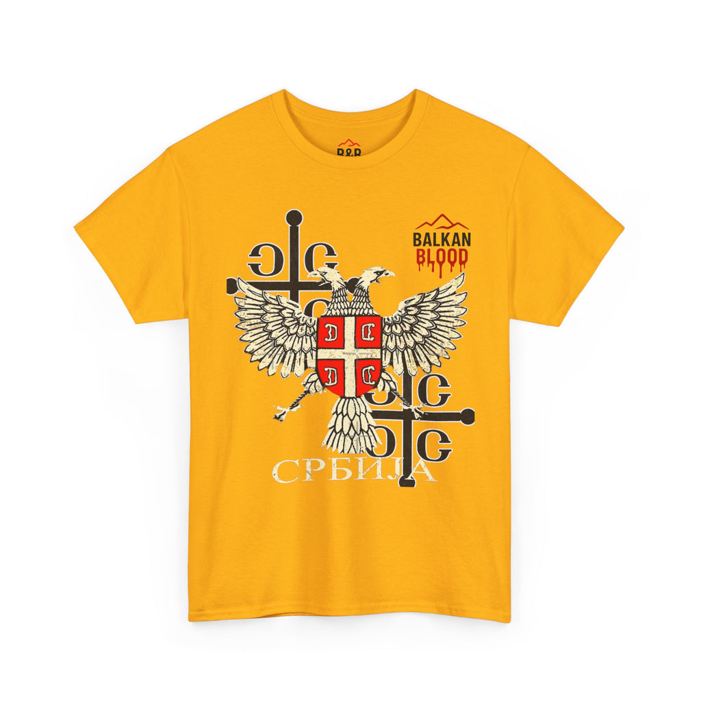 Serbian Heritage Tee, Balkan Blood Shirt, Unisex Cotton T-shirt