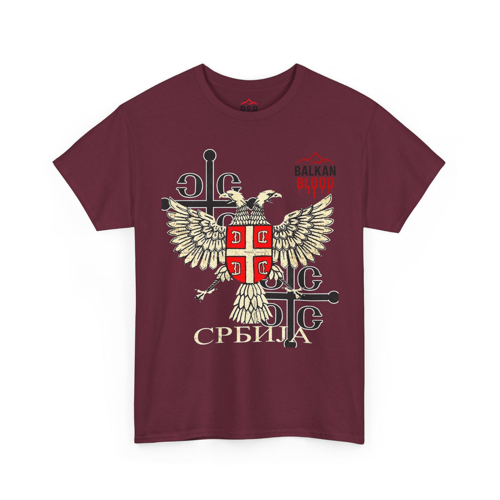 Serbian Heritage Tee, Balkan Blood Shirt, Unisex Cotton T-shirt