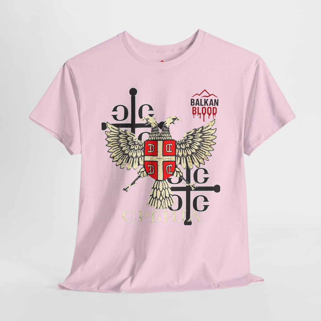 Serbian Heritage Tee, Balkan Blood Shirt, Unisex Cotton T-shirt