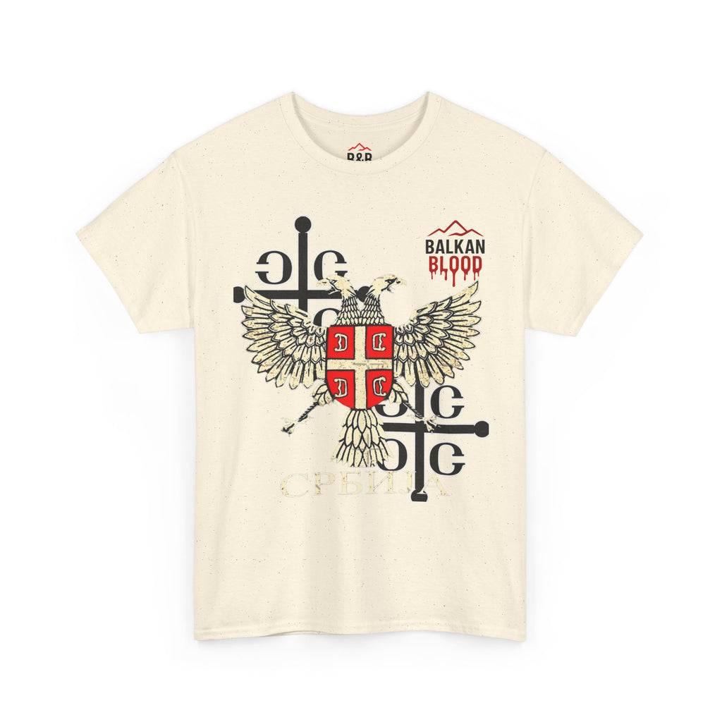 Serbian Heritage Tee, Balkan Blood Shirt, Unisex Cotton T-shirt