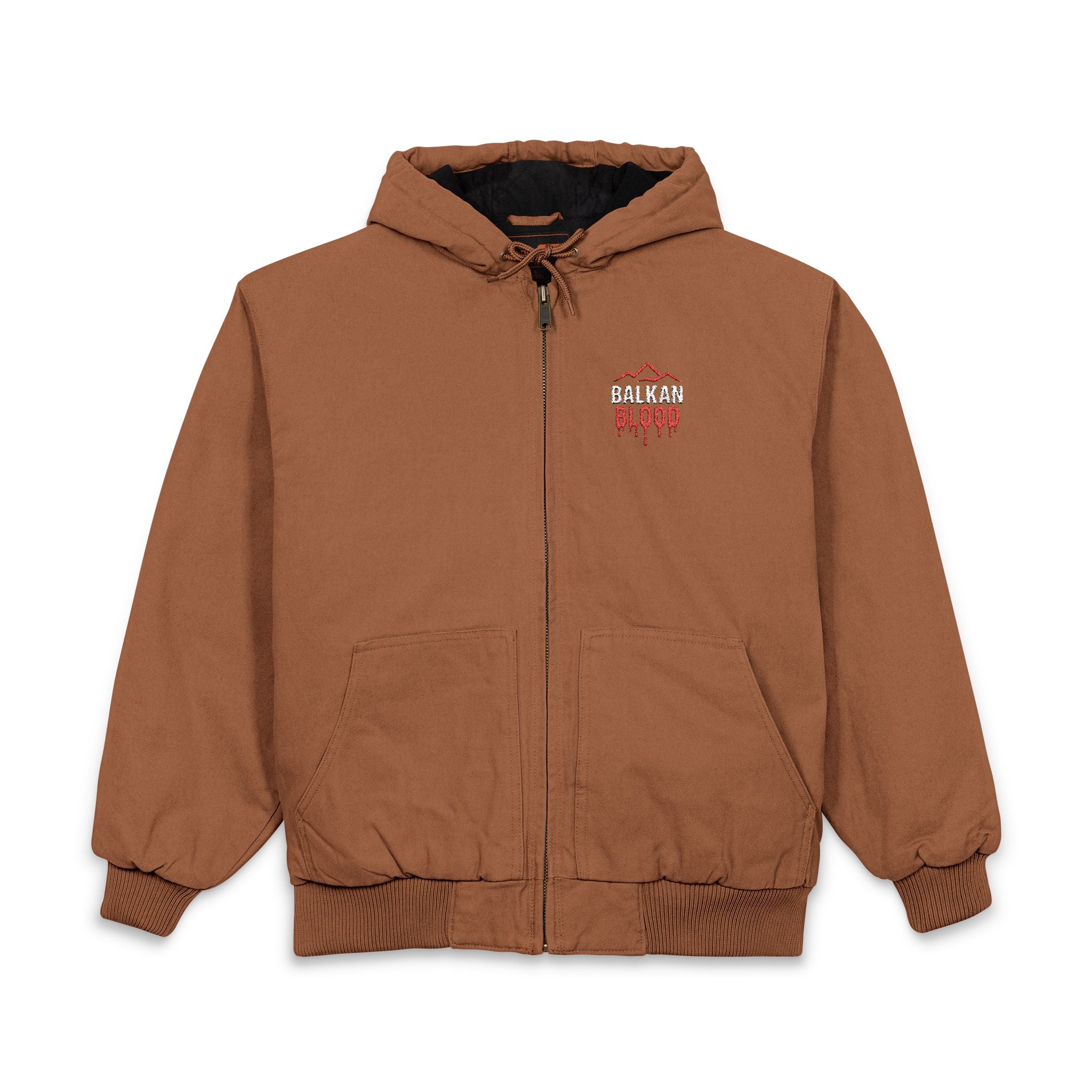 Men's Embroidered Hooded Jacket
