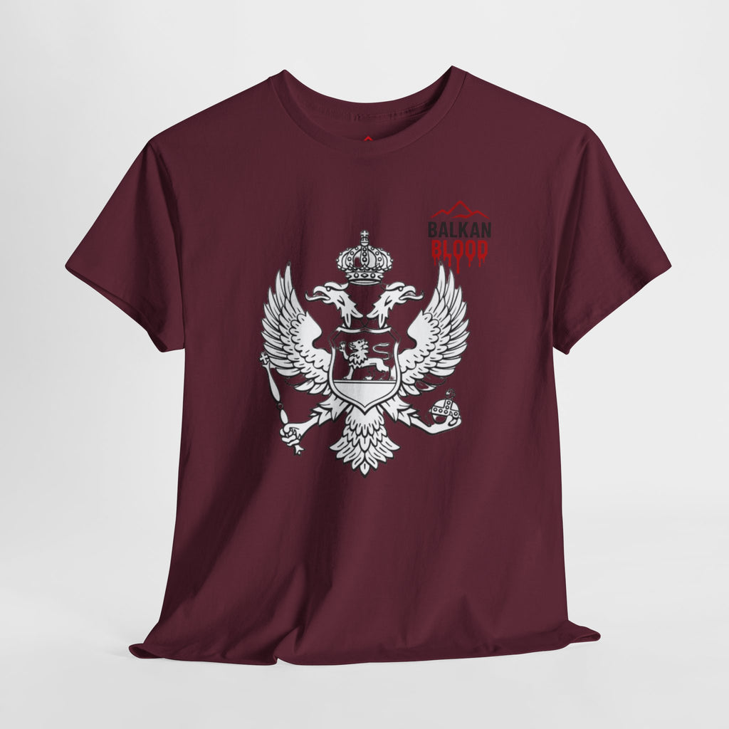 Montenegro/Balkan Blood Unisex Heavy Cotton Tee, Vintage Style Shirt