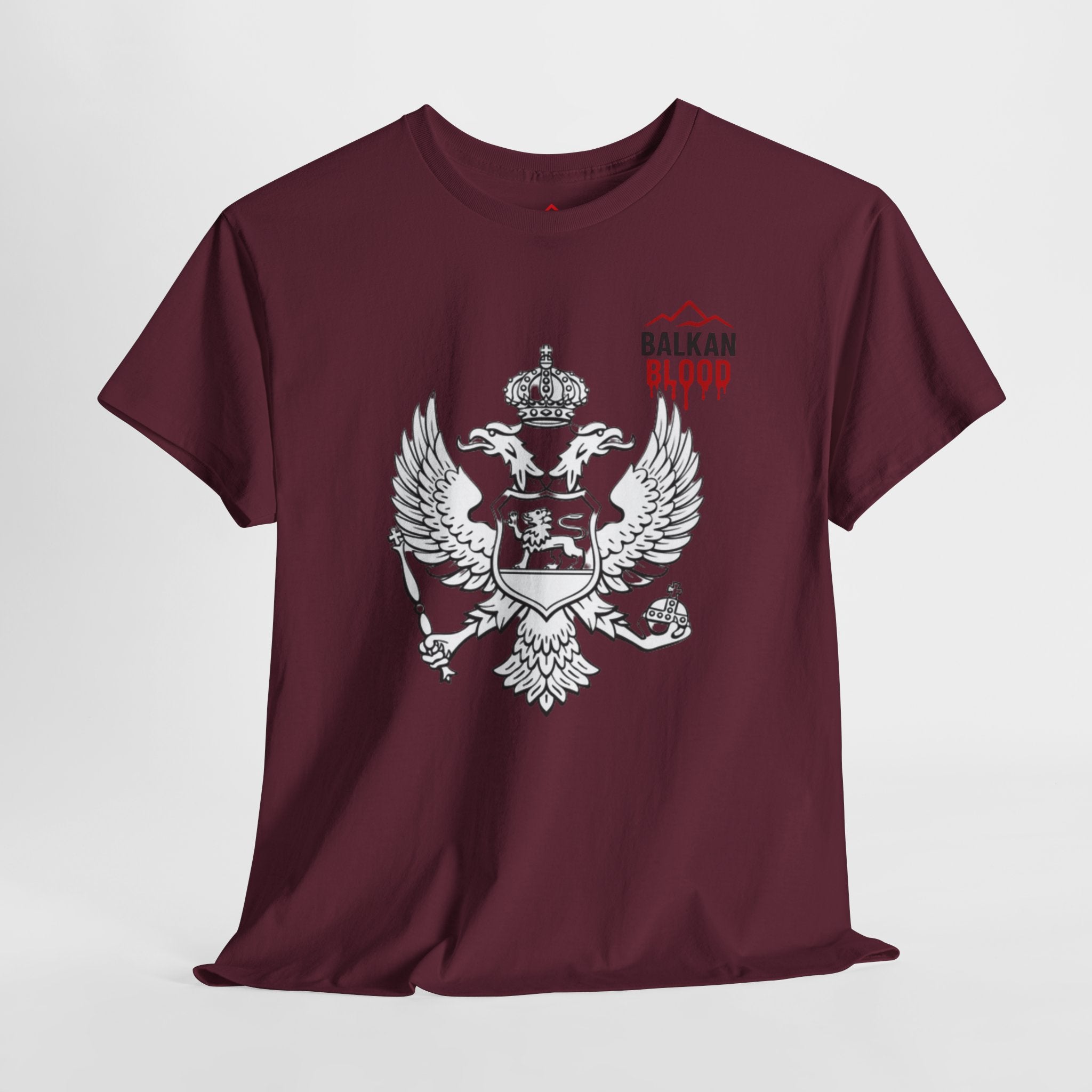 Montenegro/Balkan Blood Unisex Heavy Cotton Tee, Vintage Style Shirt