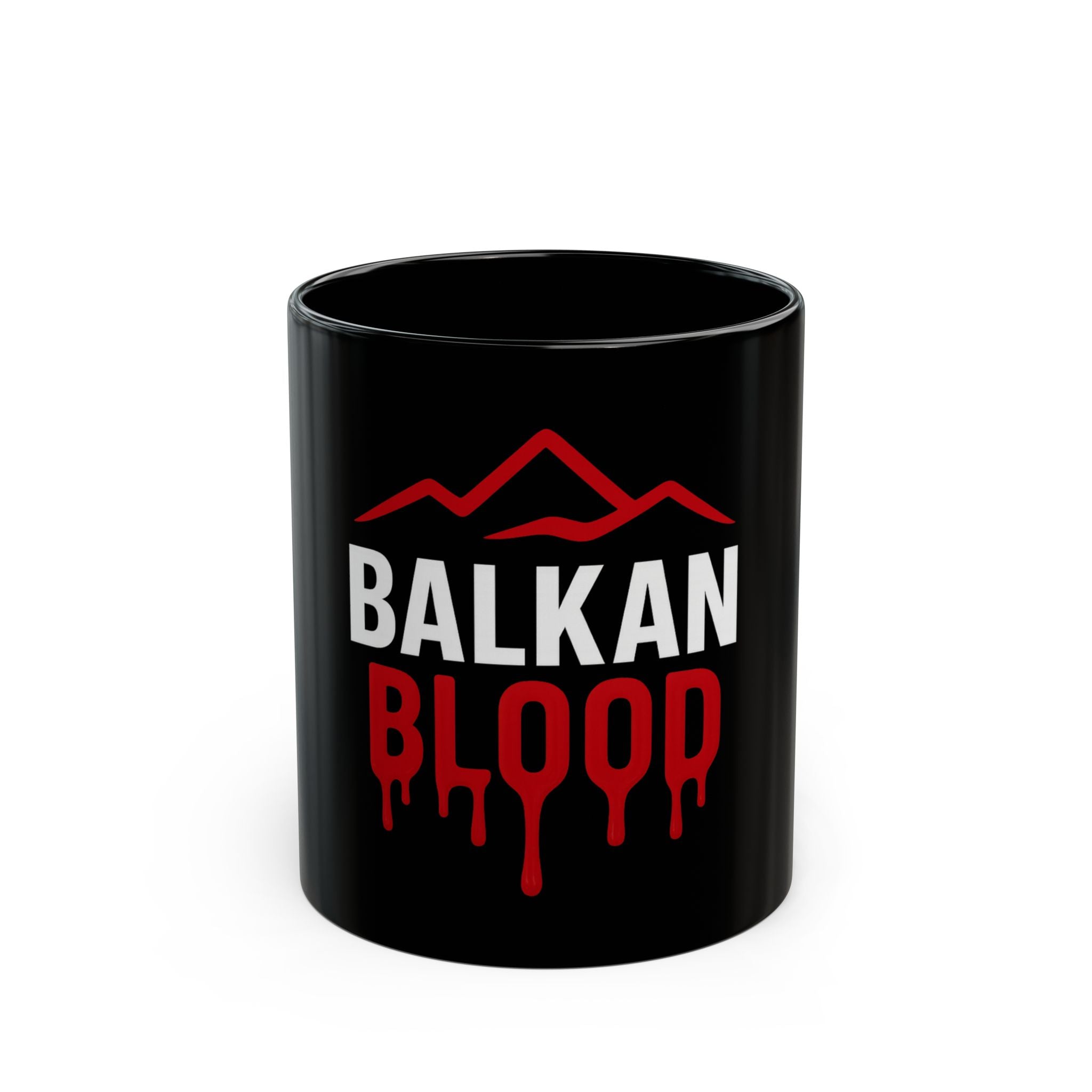 Balkan Blood Mug, Black Coffee Cup