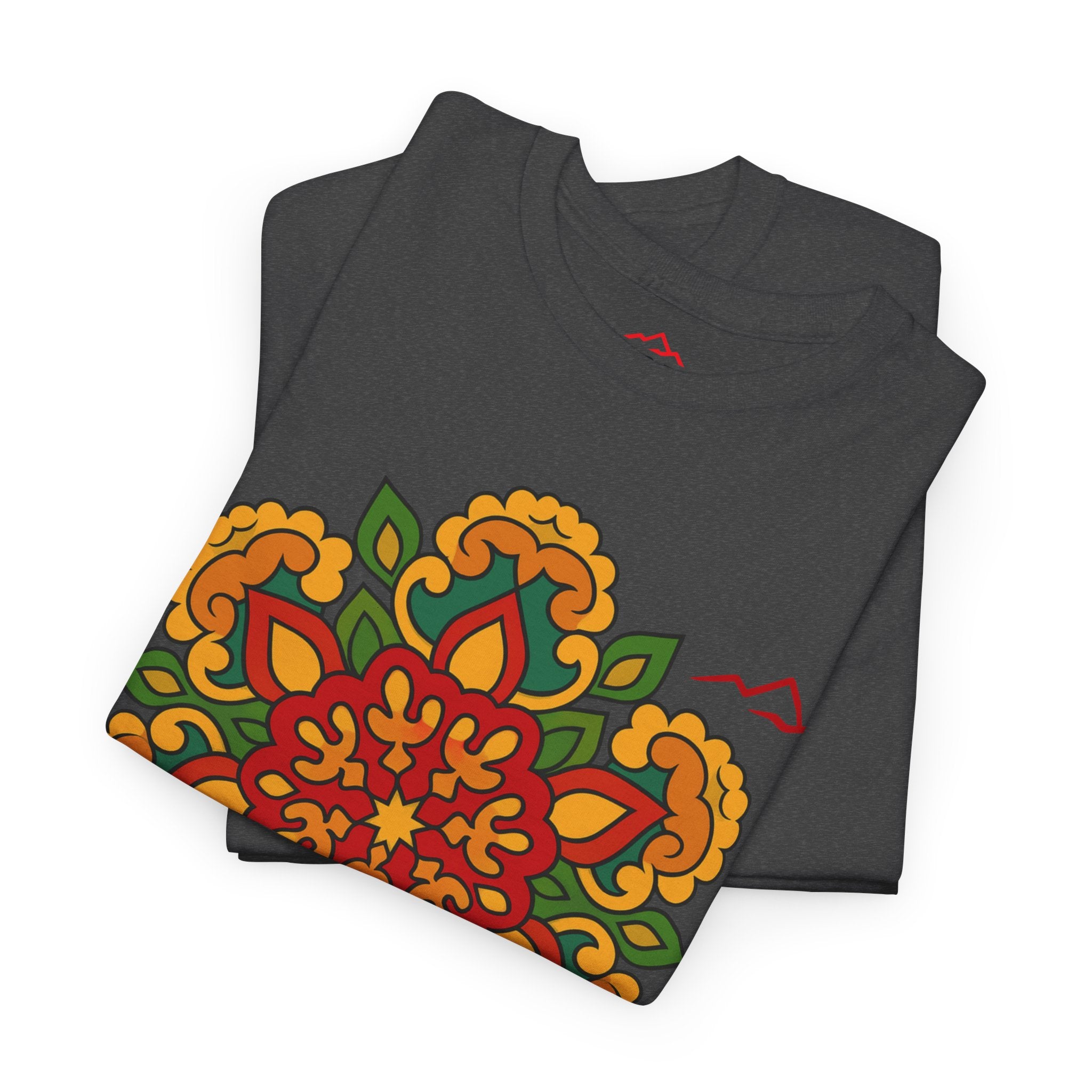 Balkan Blood T‑Shirt — Traditional Balkan Floral Medallion