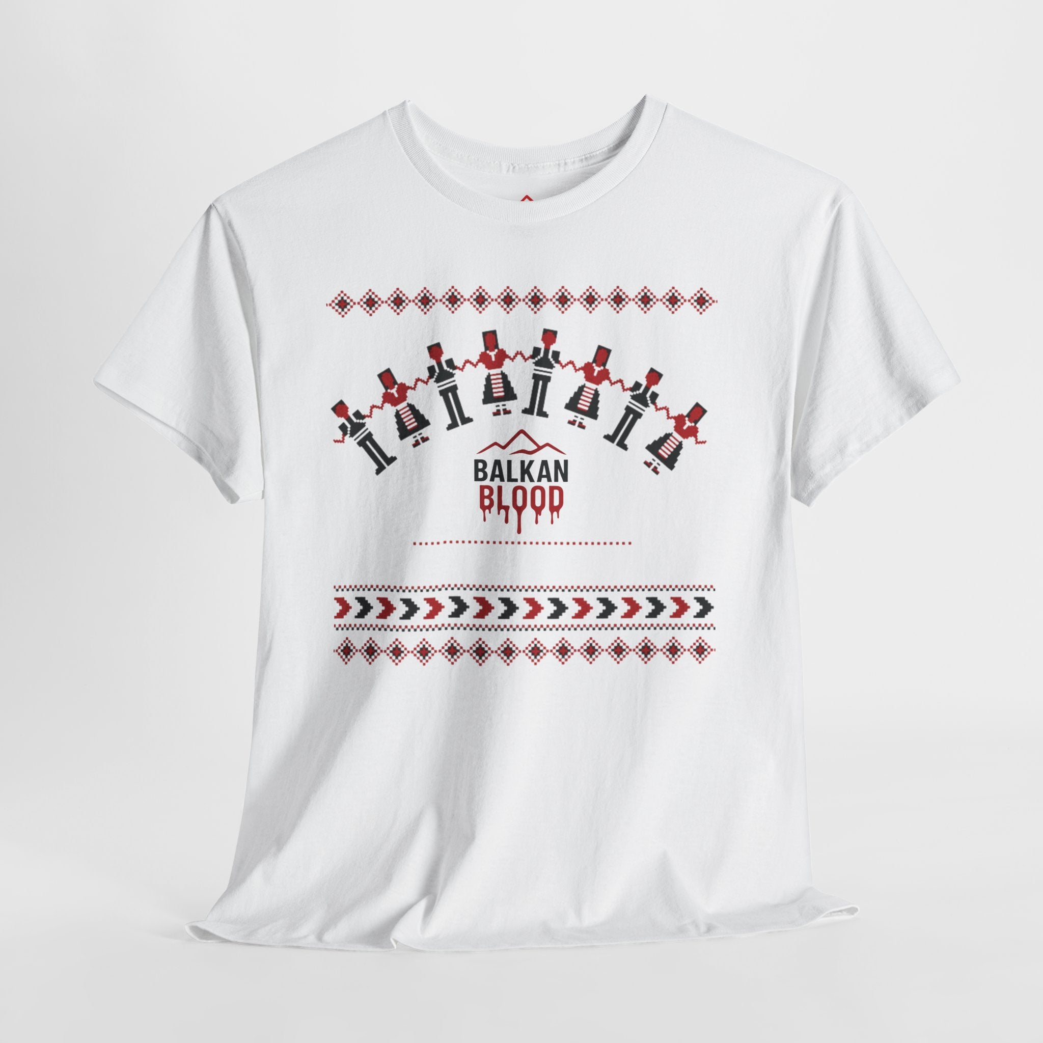 Balkan Blood Graphic Tee, Celebratory Unisex Cotton Shirt
