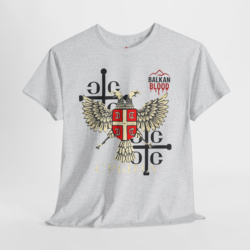 Serbian Heritage Tee, Balkan Blood Shirt, Unisex Cotton T-shirt