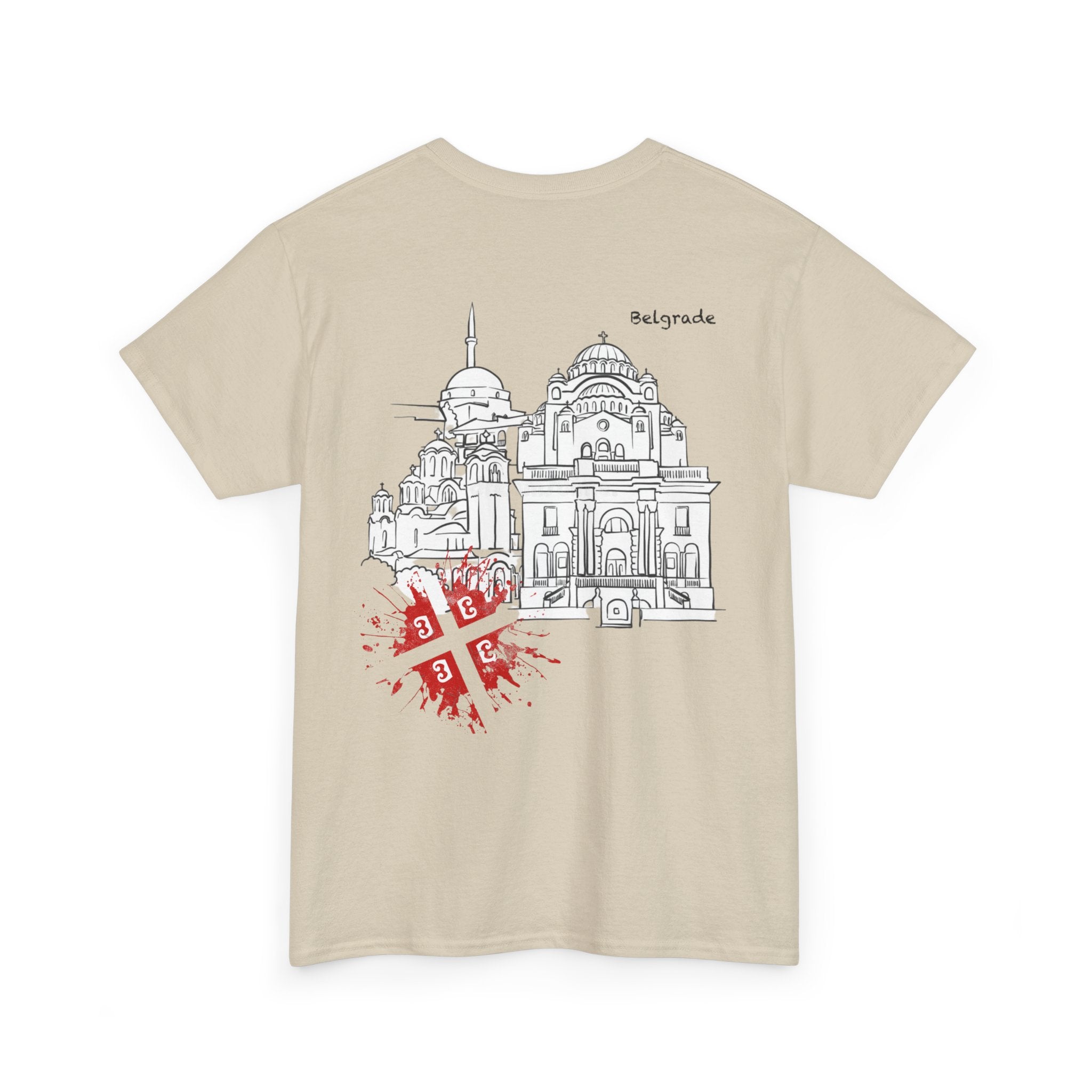 Serbian Heritage Tee, Balkan Blood Shirt, Unisex Cotton T-shirt