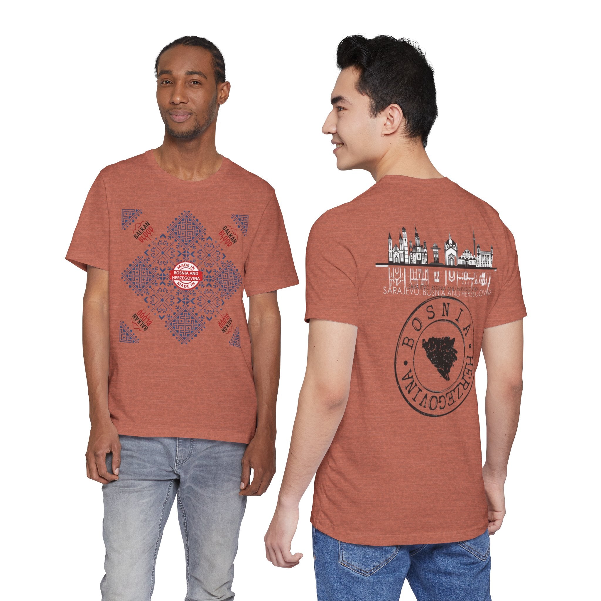 Bosnia Heritage Unisex Tee, Cultural Pride,