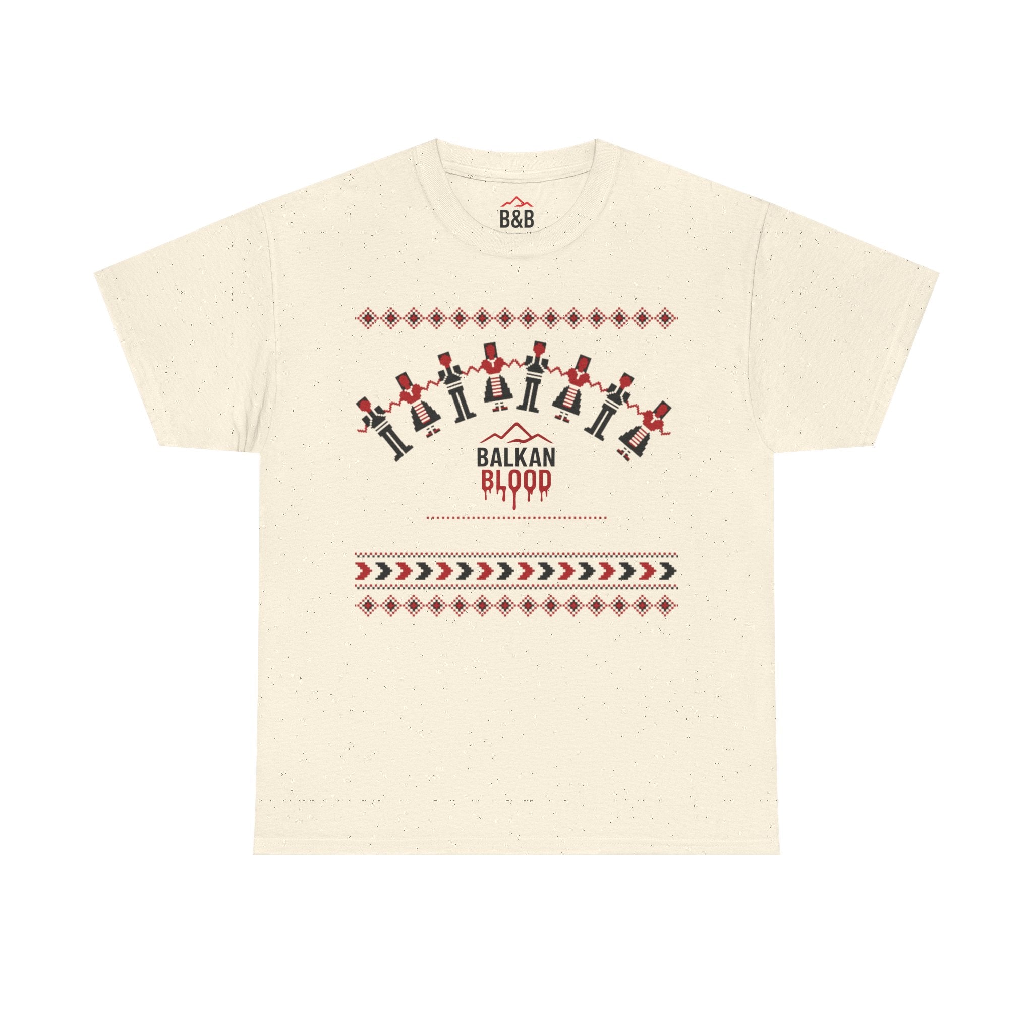 Balkan Blood Graphic Tee, Celebratory Unisex Cotton Shirt