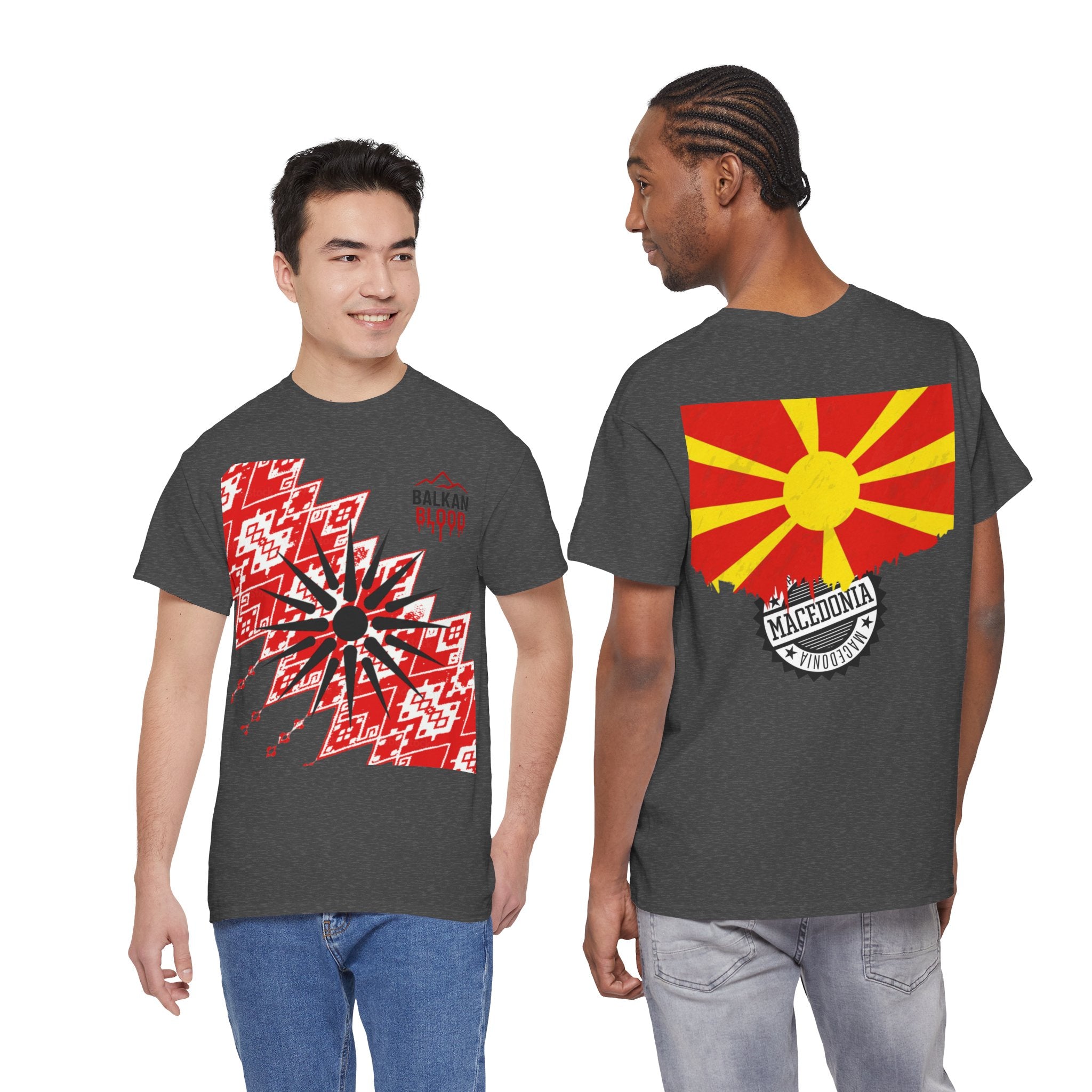 Macedonian Balkan Blood Unisex Heavy Cotton Tee