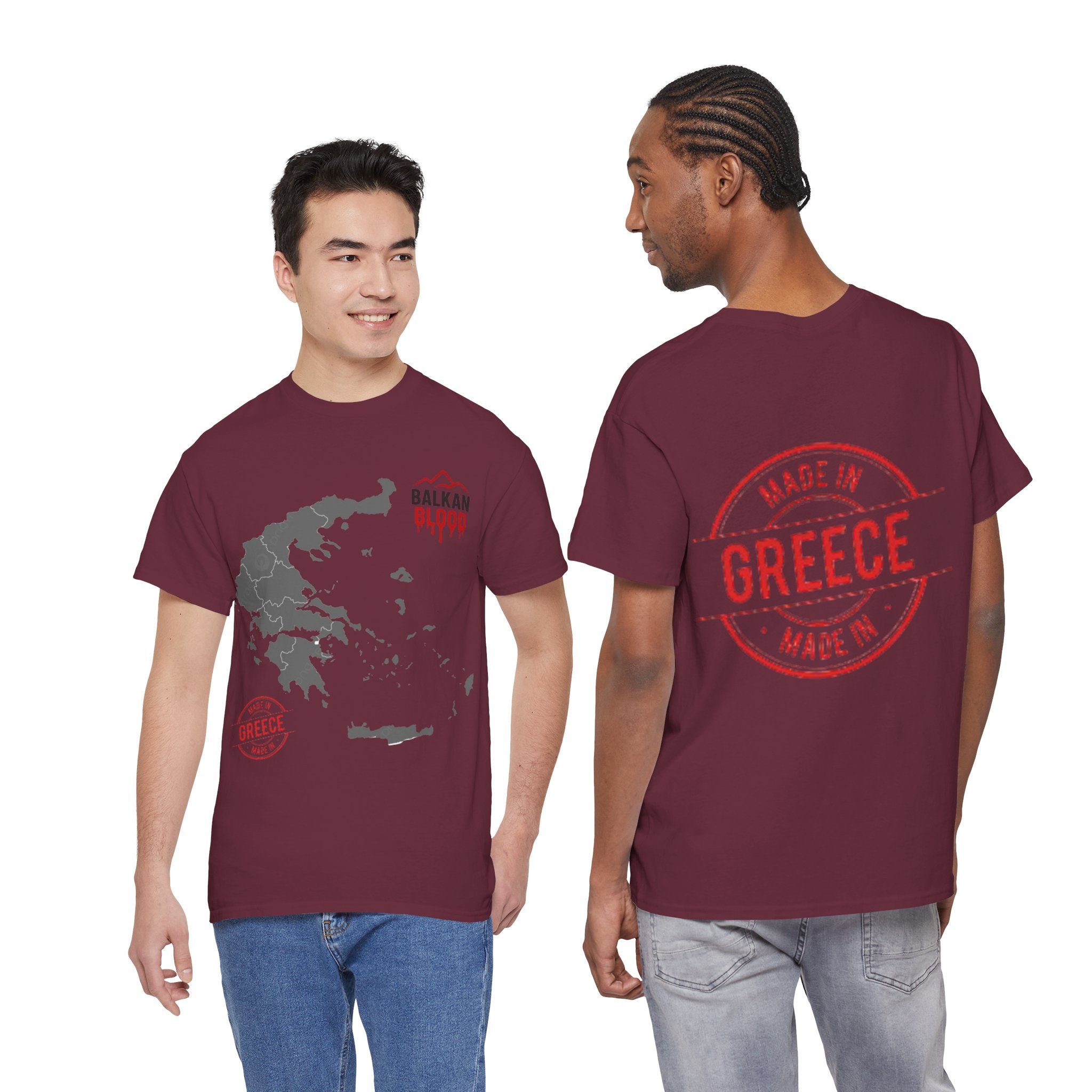 Grece/Balkan Blood Tee | Unisex Heavy Cotton T-Shirt