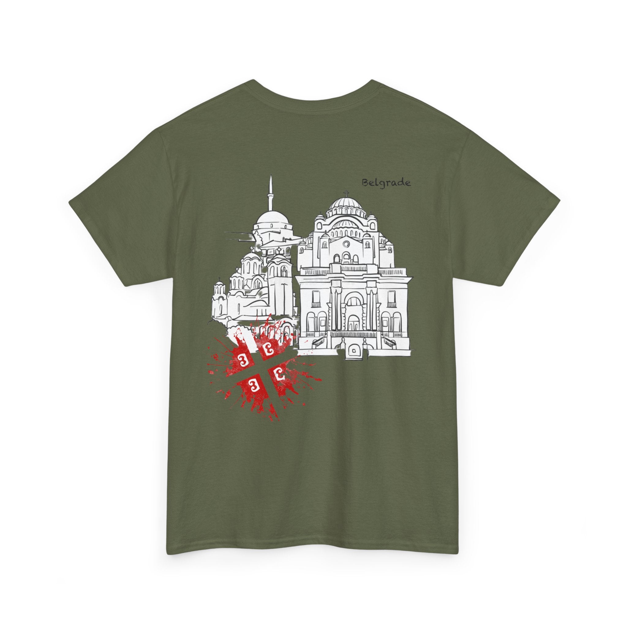 Serbian Heritage Tee, Balkan Blood Shirt, Unisex Cotton T-shirt