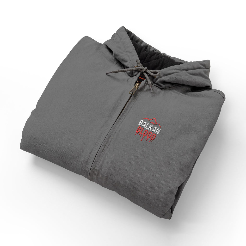Men's Embroidered Hooded Jacket