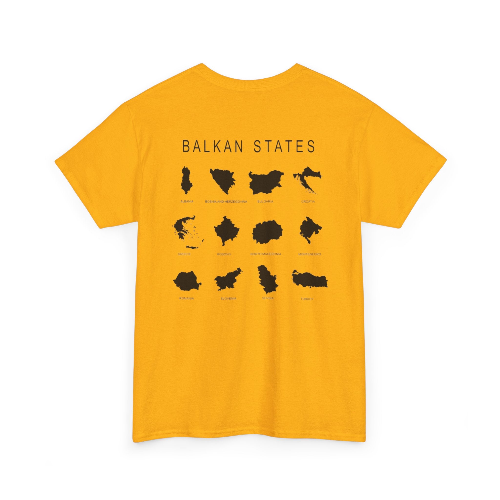 Balkan Blood Unisex Heavy Cotton Tee, Ethnic Pride Shirt, Gift for Balkans, Travel Tee, Stylish Casual Wear, Balkan States Design